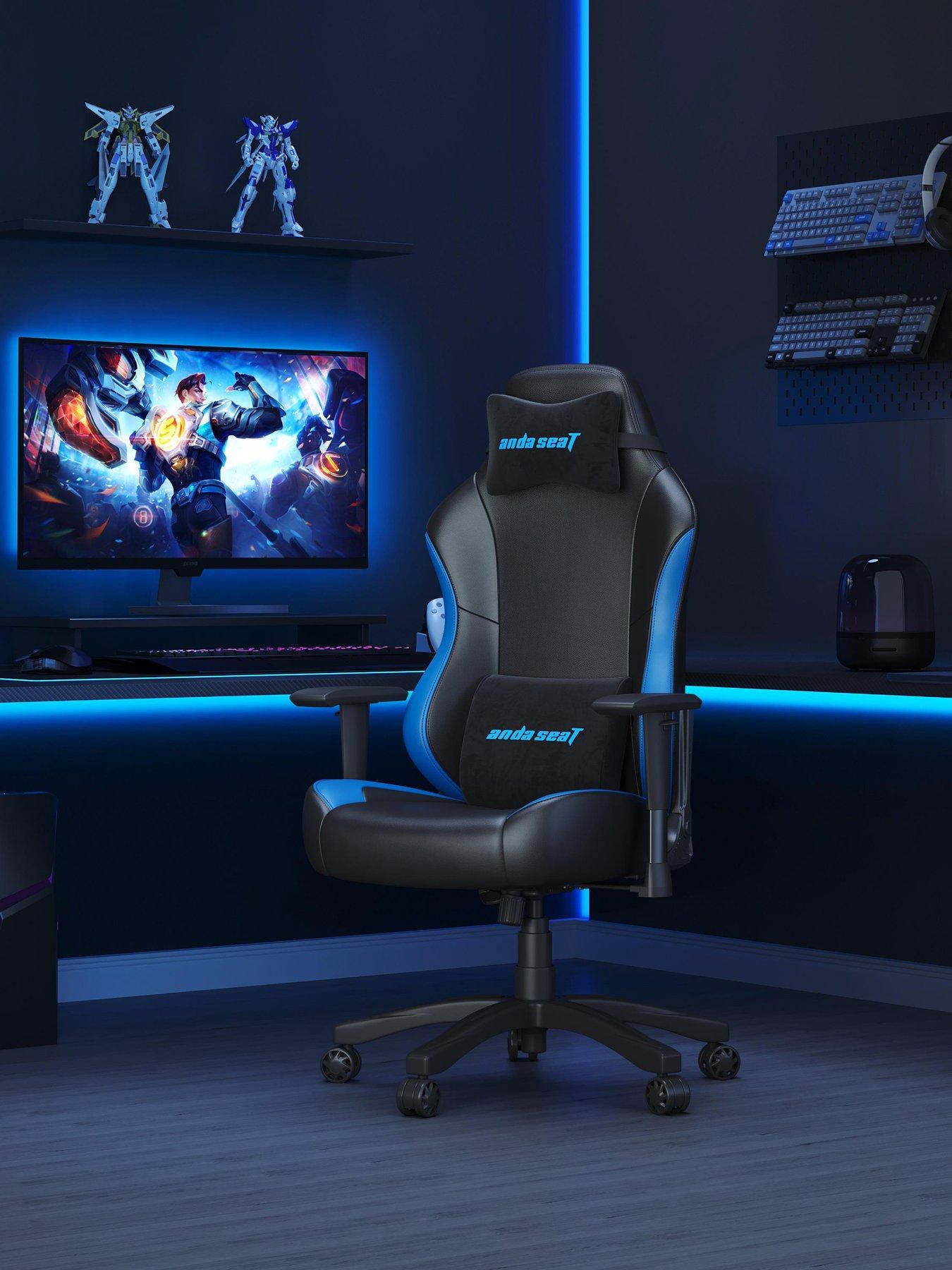 undefined Anda seaT Luna Premium Large Gaming Chair - Black/Blue