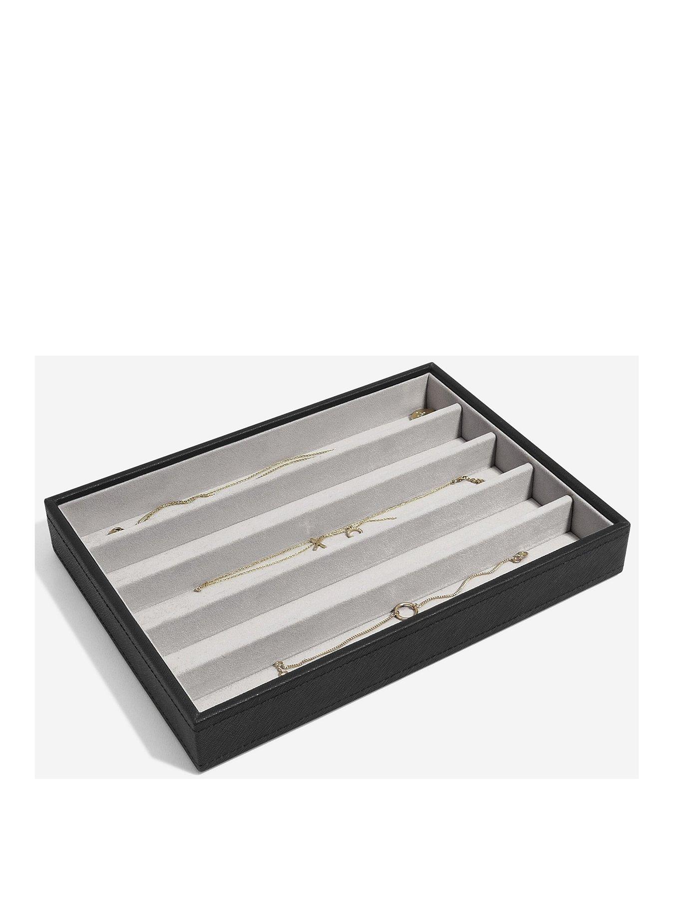 Image 1 of 3 of Stackers Stackers Classic 5 Section Tray - Black