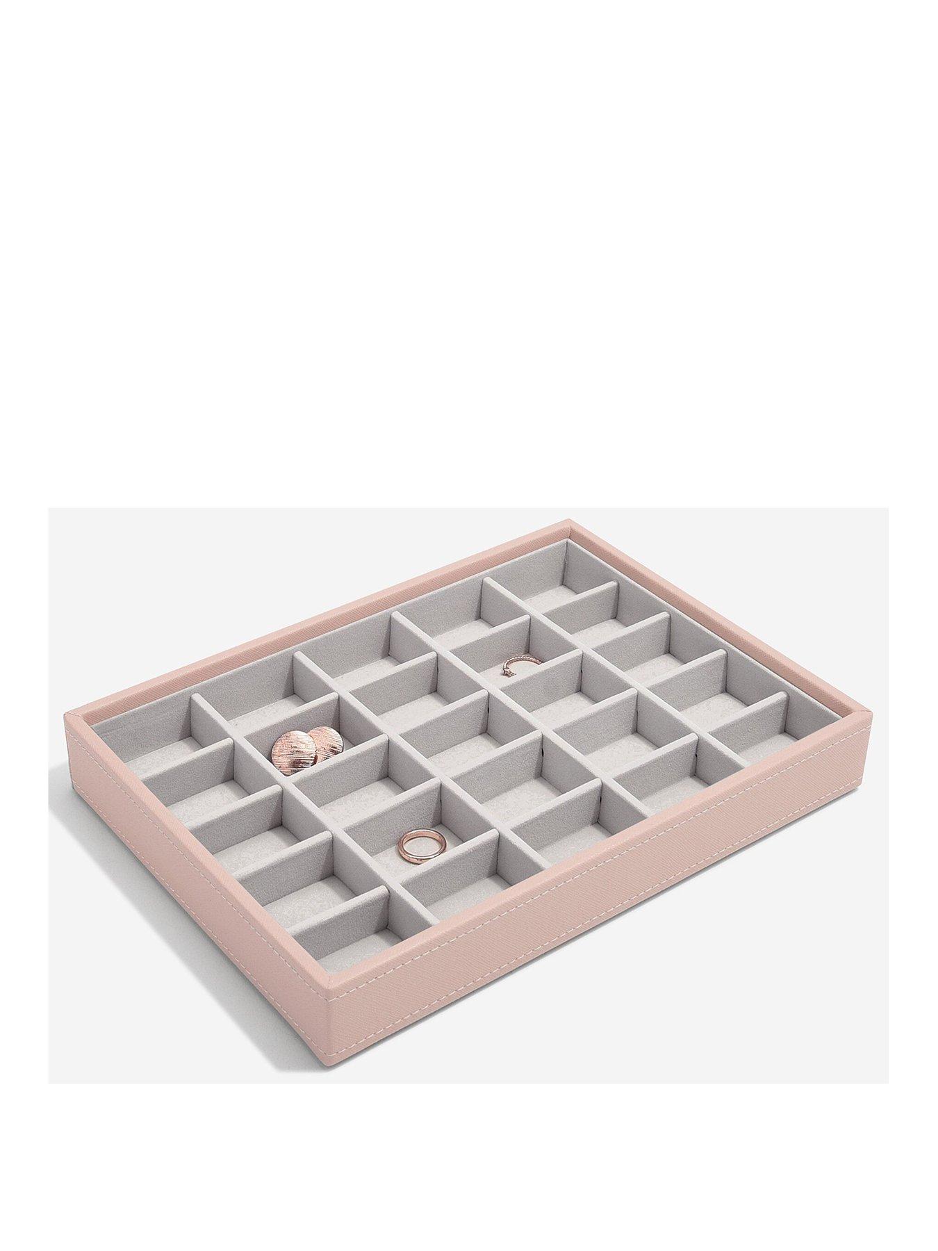 undefined Stackers Classic 25 Section Trinkets Tray - Blush