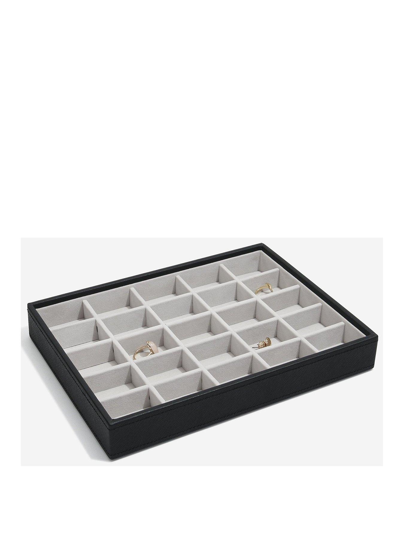 Image 1 of 3 of Stackers Stackers Classic 25 Section Trinkets Tray - Black