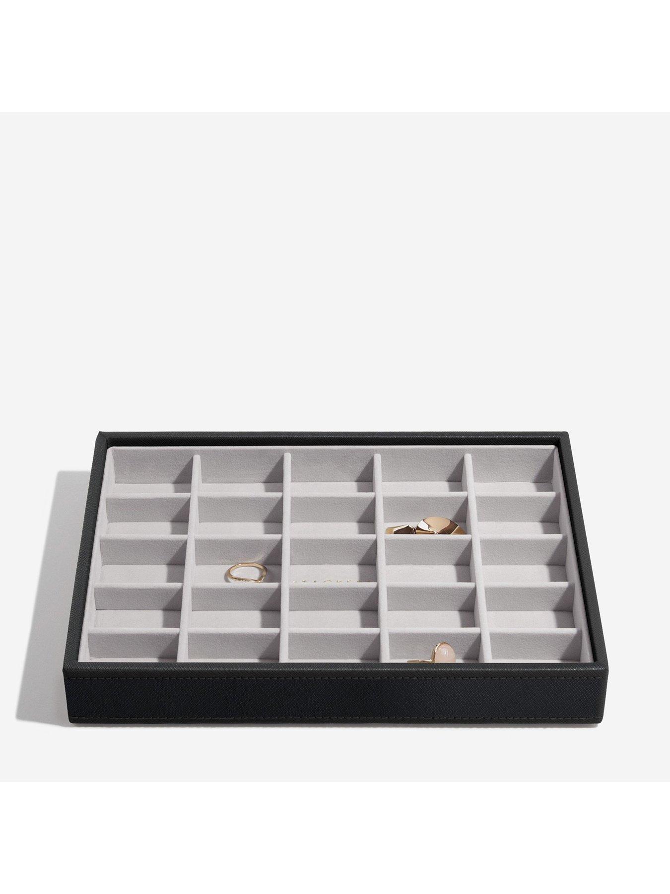 Image 2 of 3 of Stackers Stackers Classic 25 Section Trinkets Tray - Black