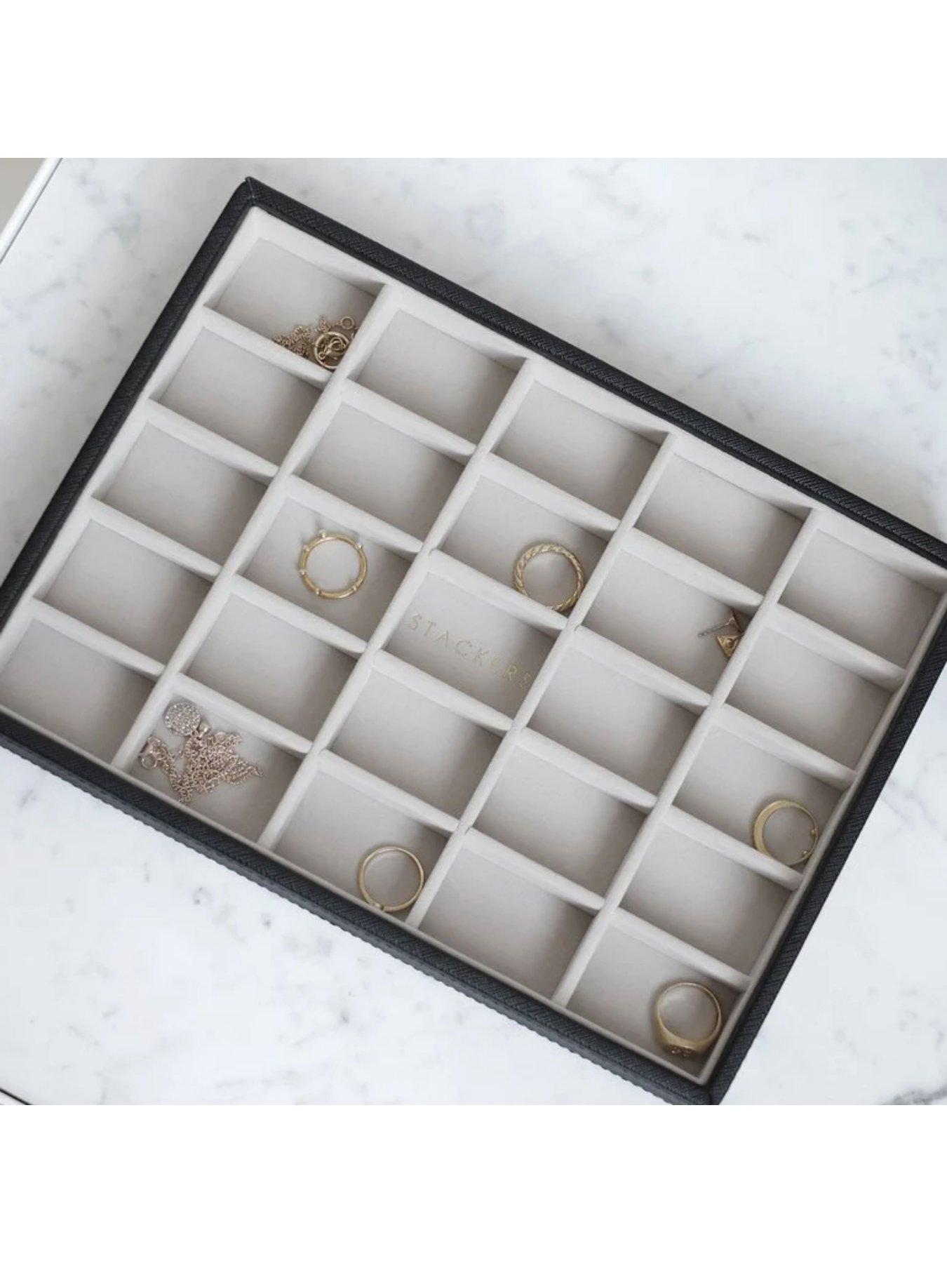 Image 3 of 3 of Stackers Stackers Classic 25 Section Trinkets Tray - Black