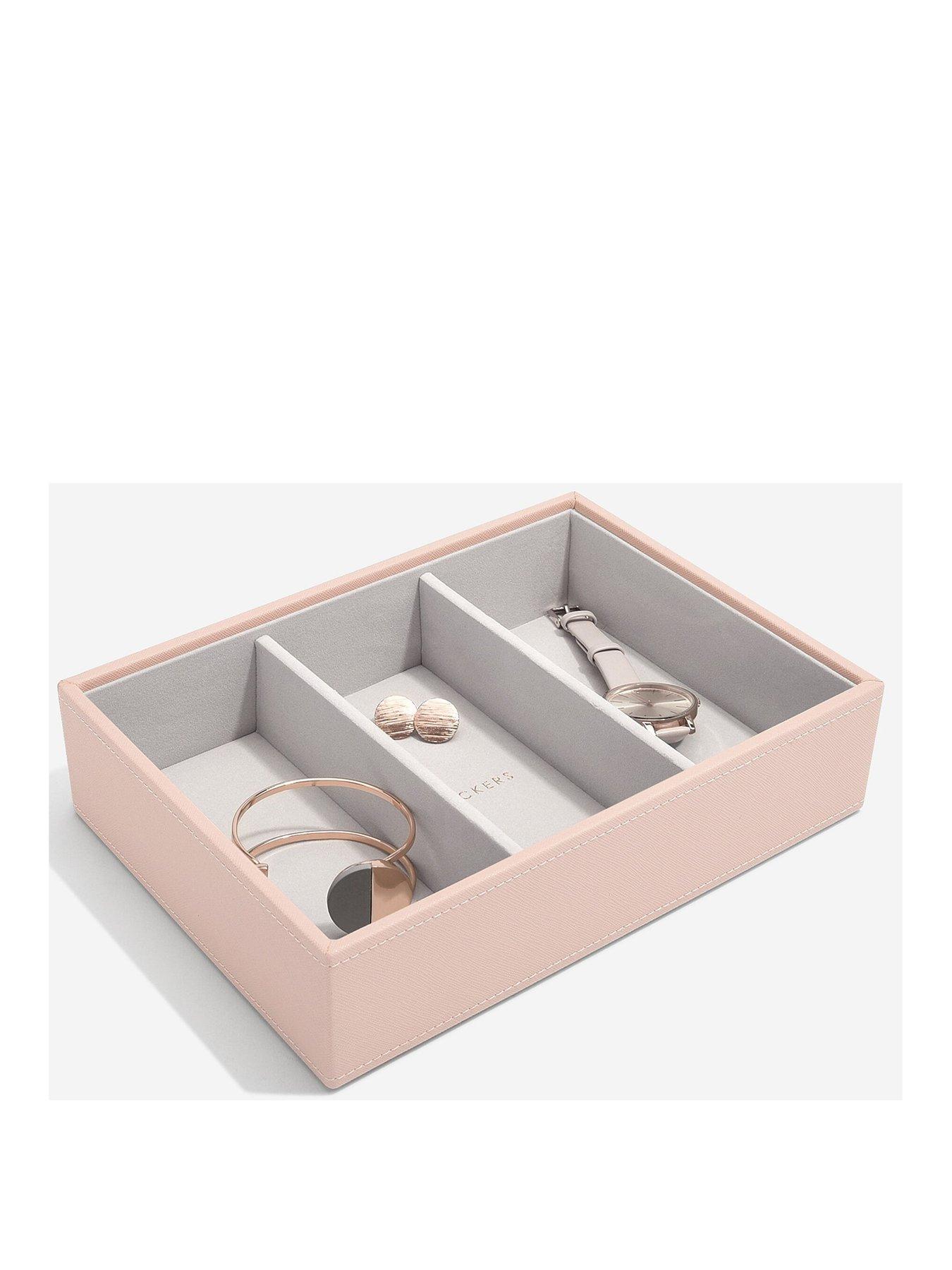 undefined Stackers Classic 3 Section Deep Tray - Blush