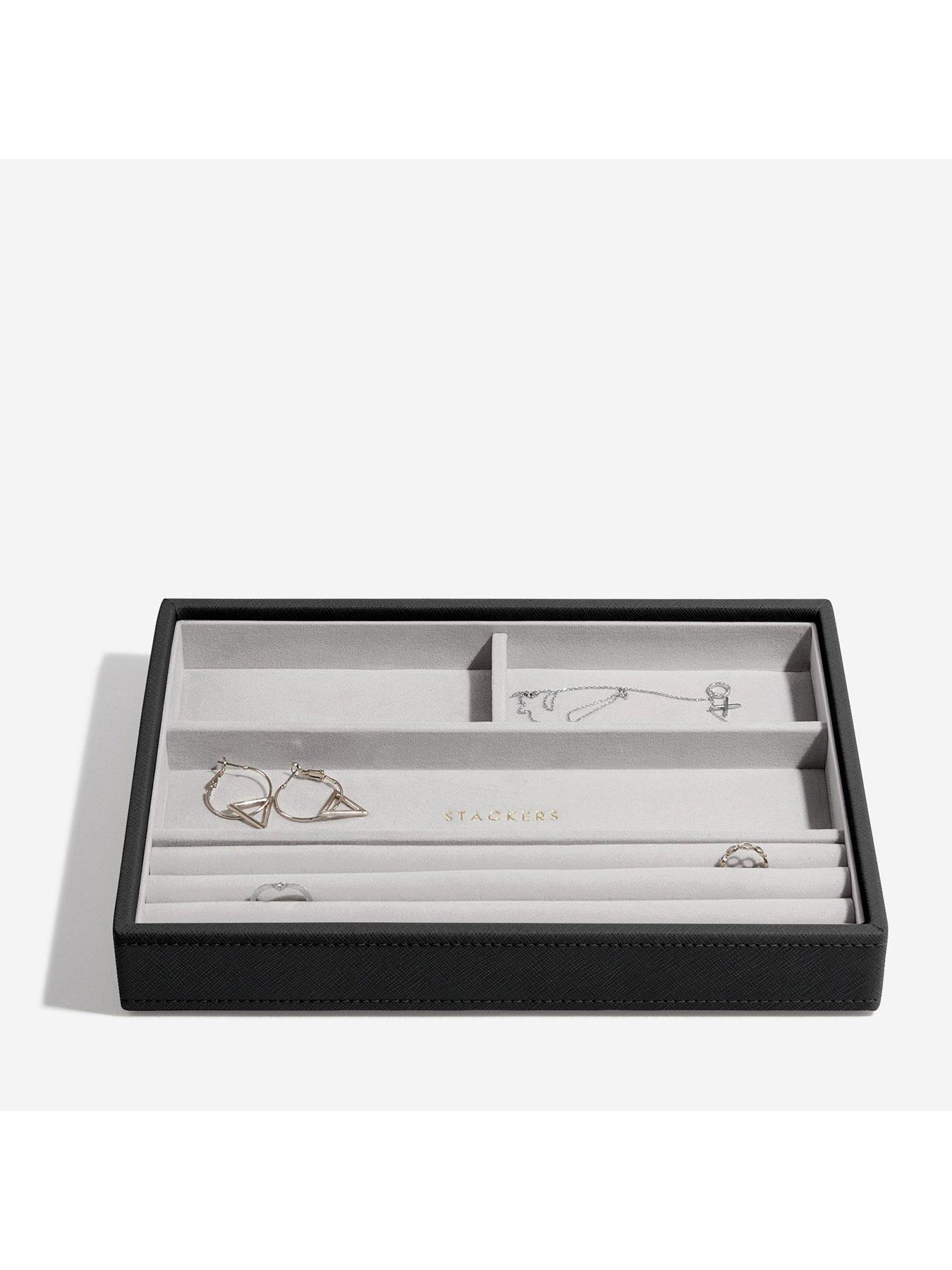 Image 2 of 3 of Stackers Stackers Classic 4 Section Tray - Black