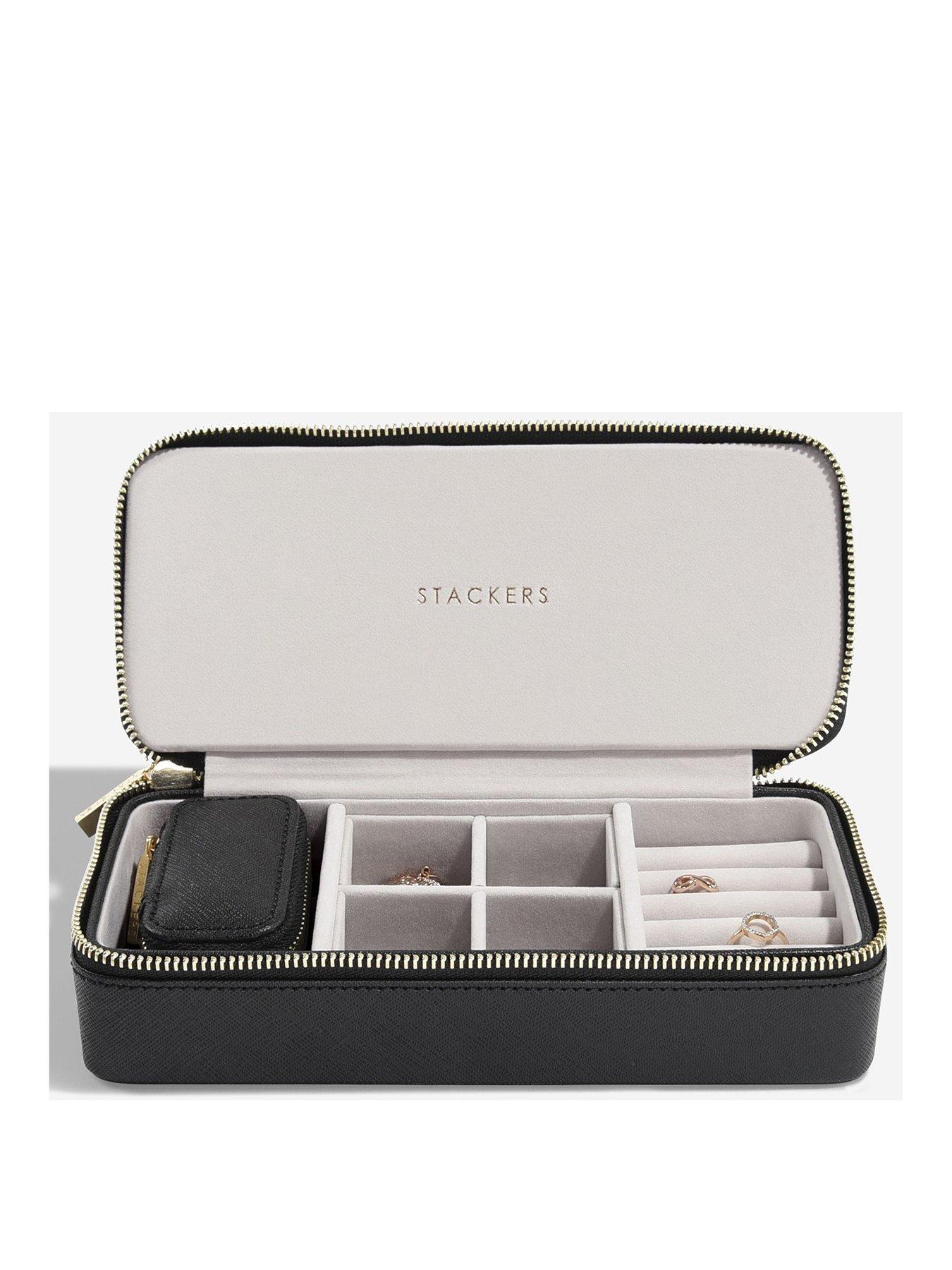undefined Stackers Large  &  Petite Travel Box - Black