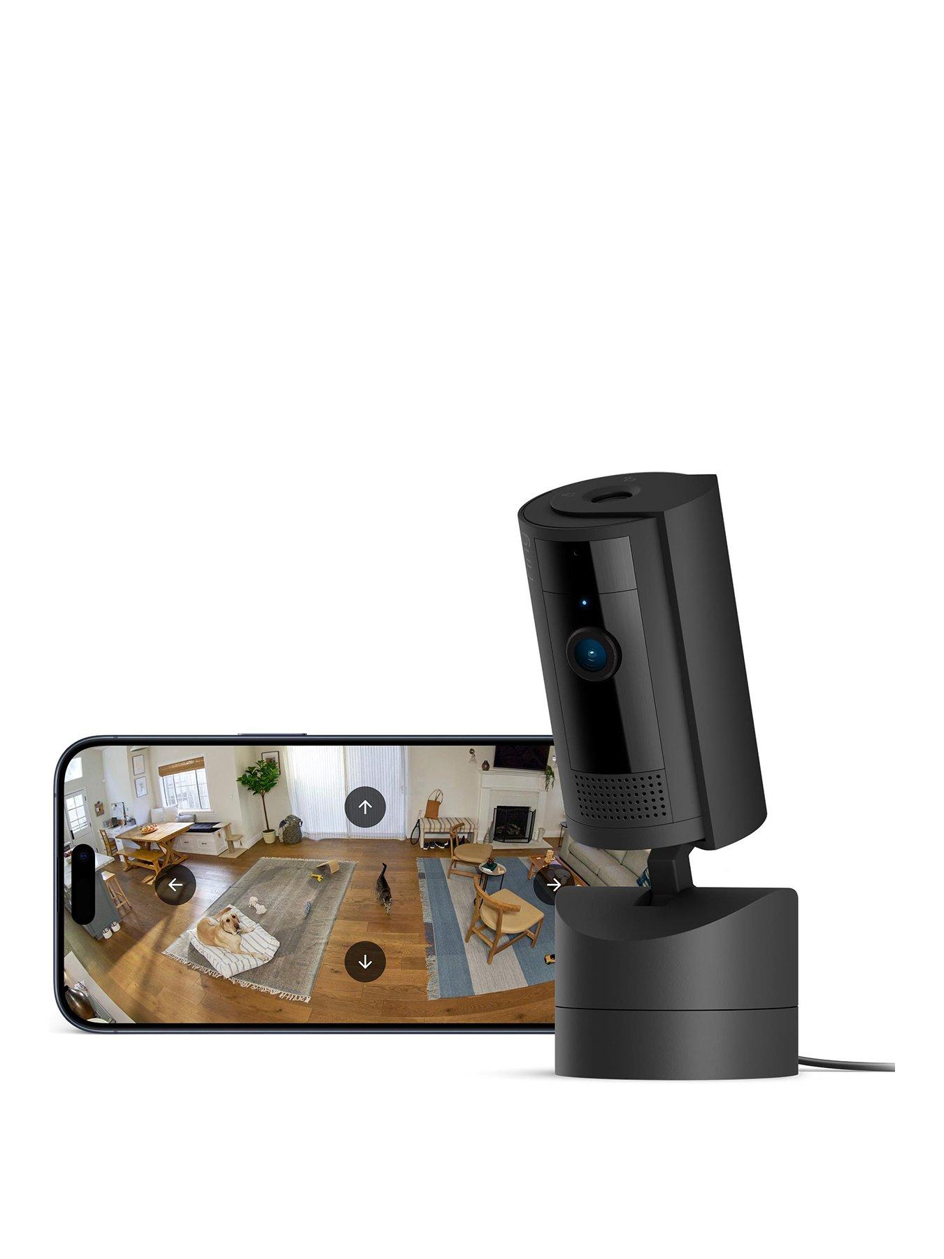 RING Ring Pan-Tilt Indoor Smart Camera (UK) - 2 pack, Black