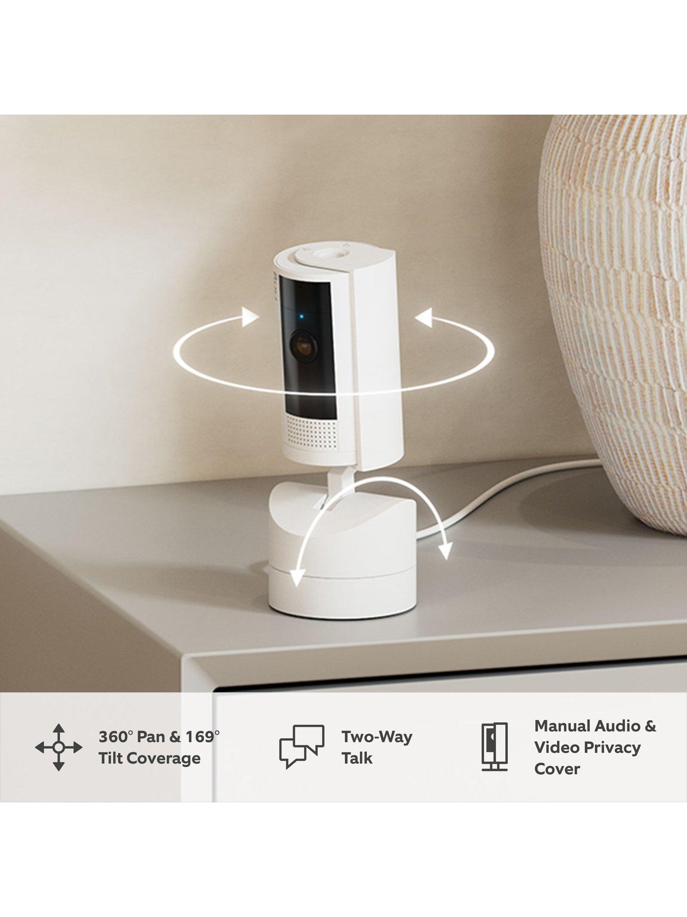 Image 3 of 8 of RING Ring Pan-Tilt Indoor Smart Camera (UK) - 2 pack, White