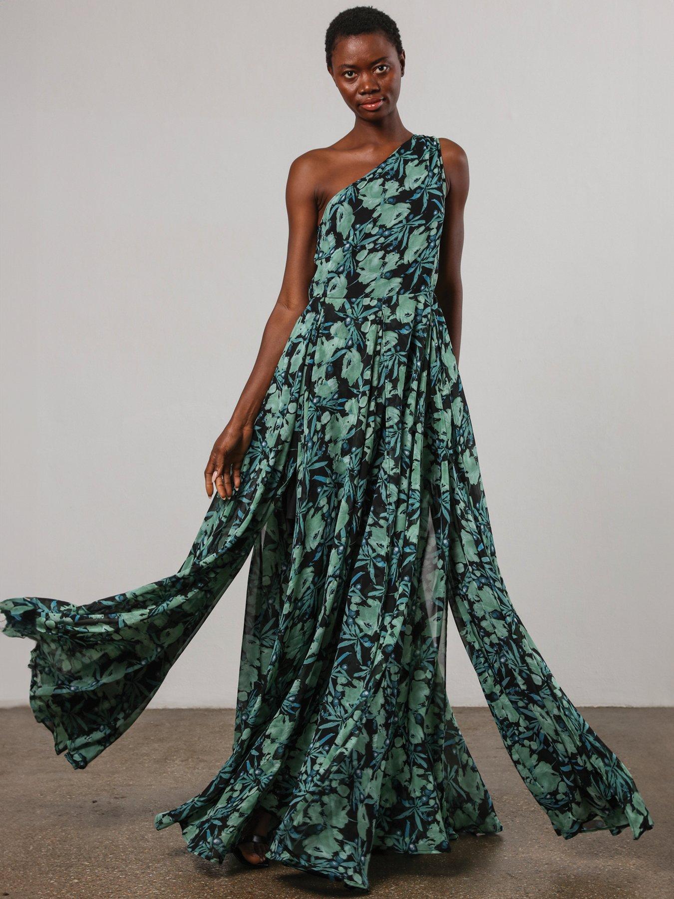 religion-one-shoulder-full-floaty-skirt-maxi-dress-greenback