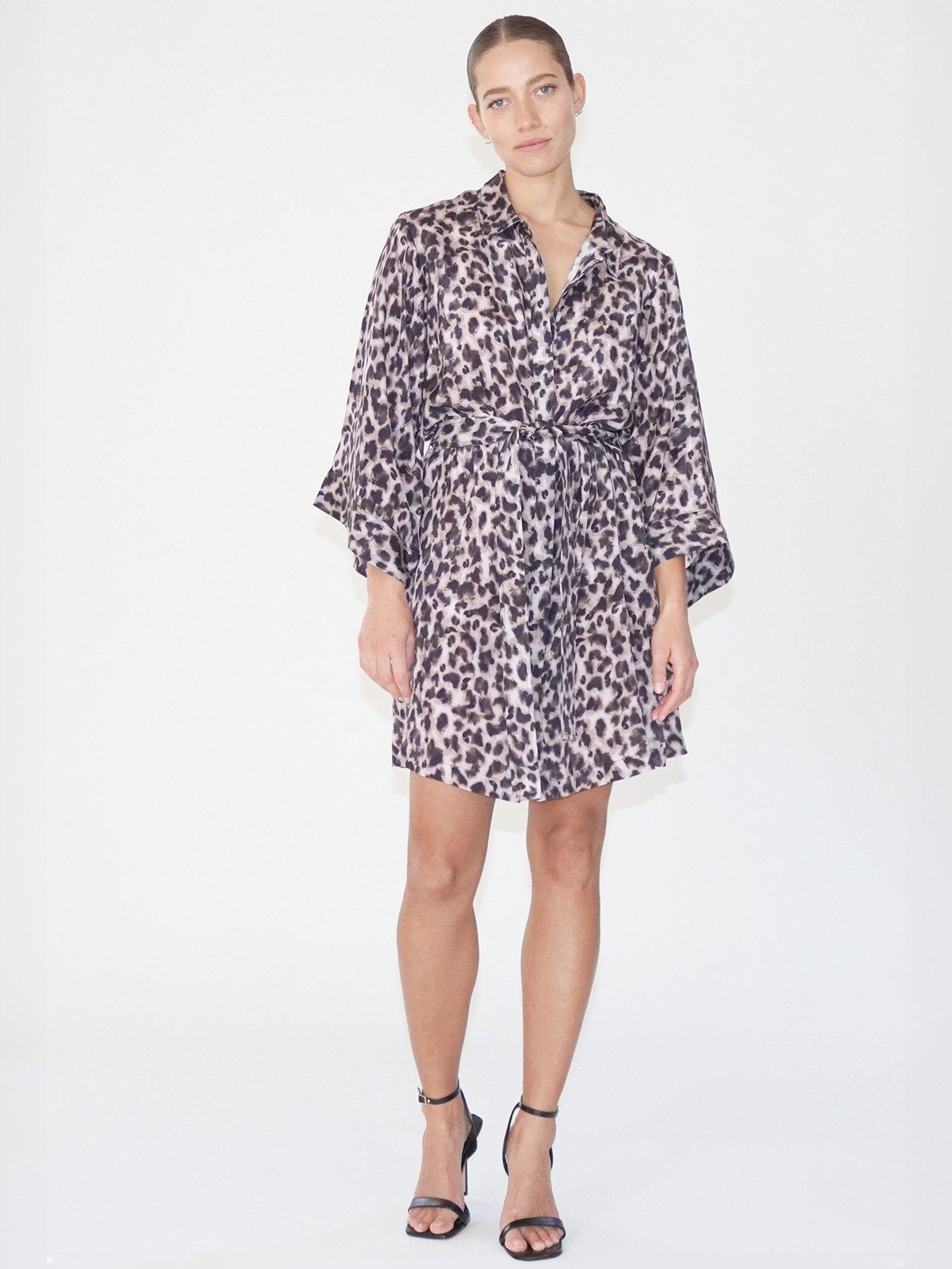 religion-tunic-leopard-print-kimono-sleeve-shirt-dress-brown