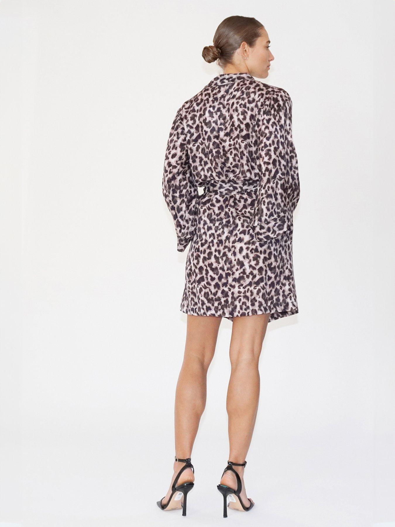 religion-tunic-leopard-print-kimono-sleeve-shirt-dress-brownstillFront