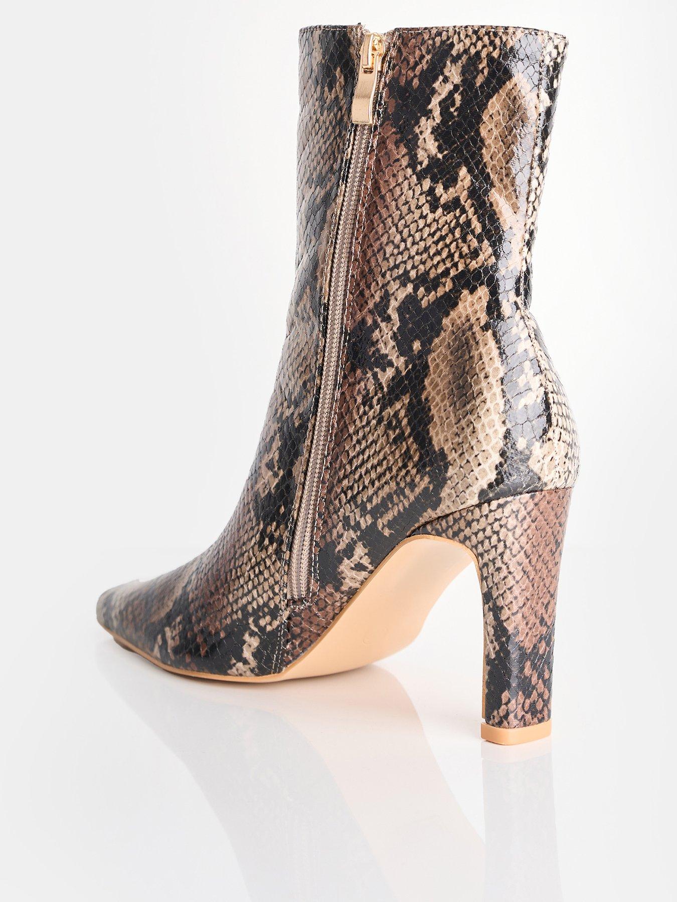 public-desire-polaris-knee-ankle-boot-snake-printback