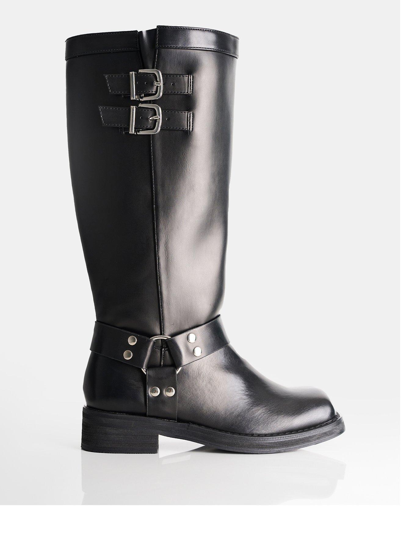 public-desire-wide-fit-sirius-biker-boots-black