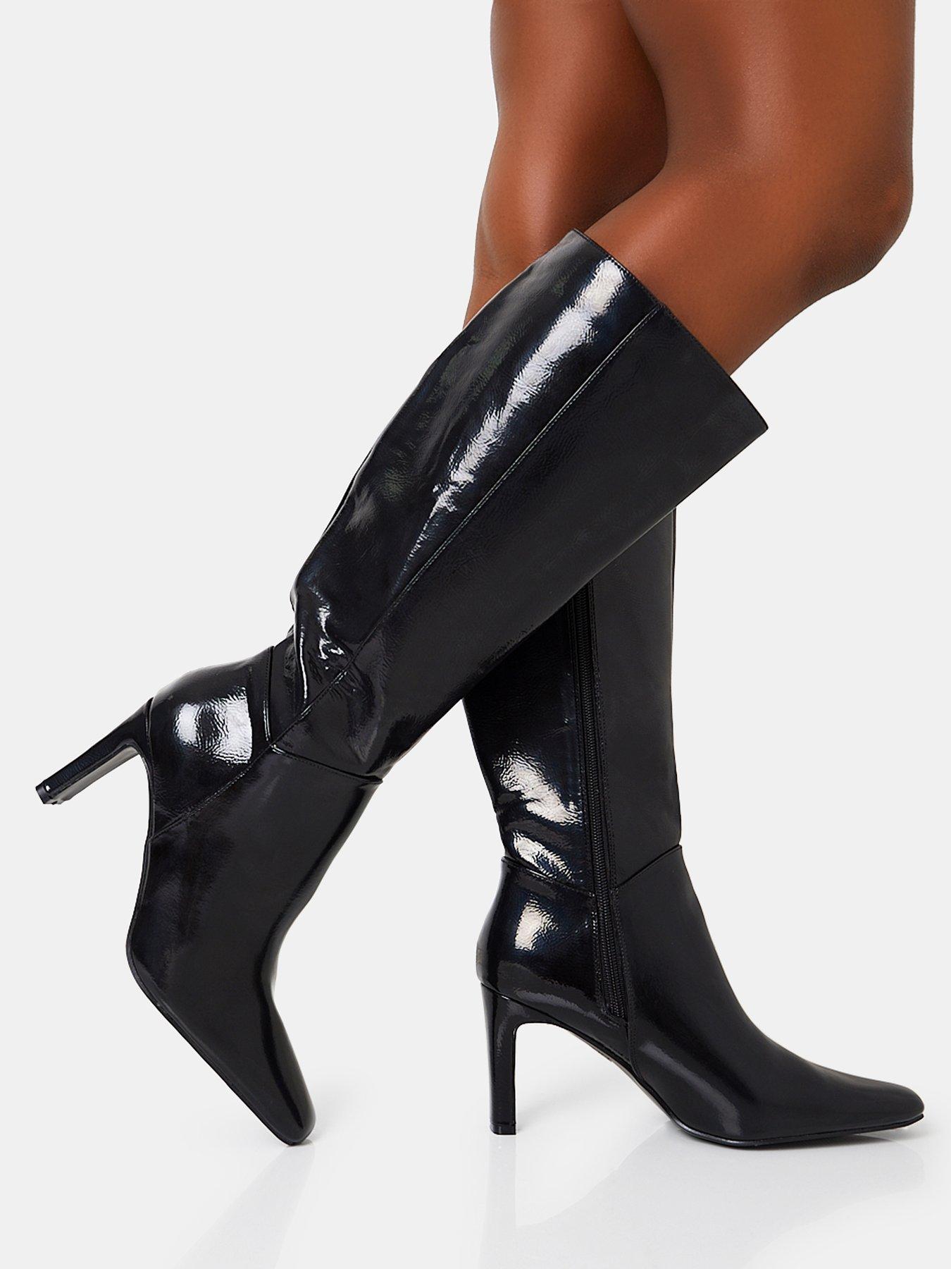 public-desire-wide-fit-pose-knee-high-boot-blackfront