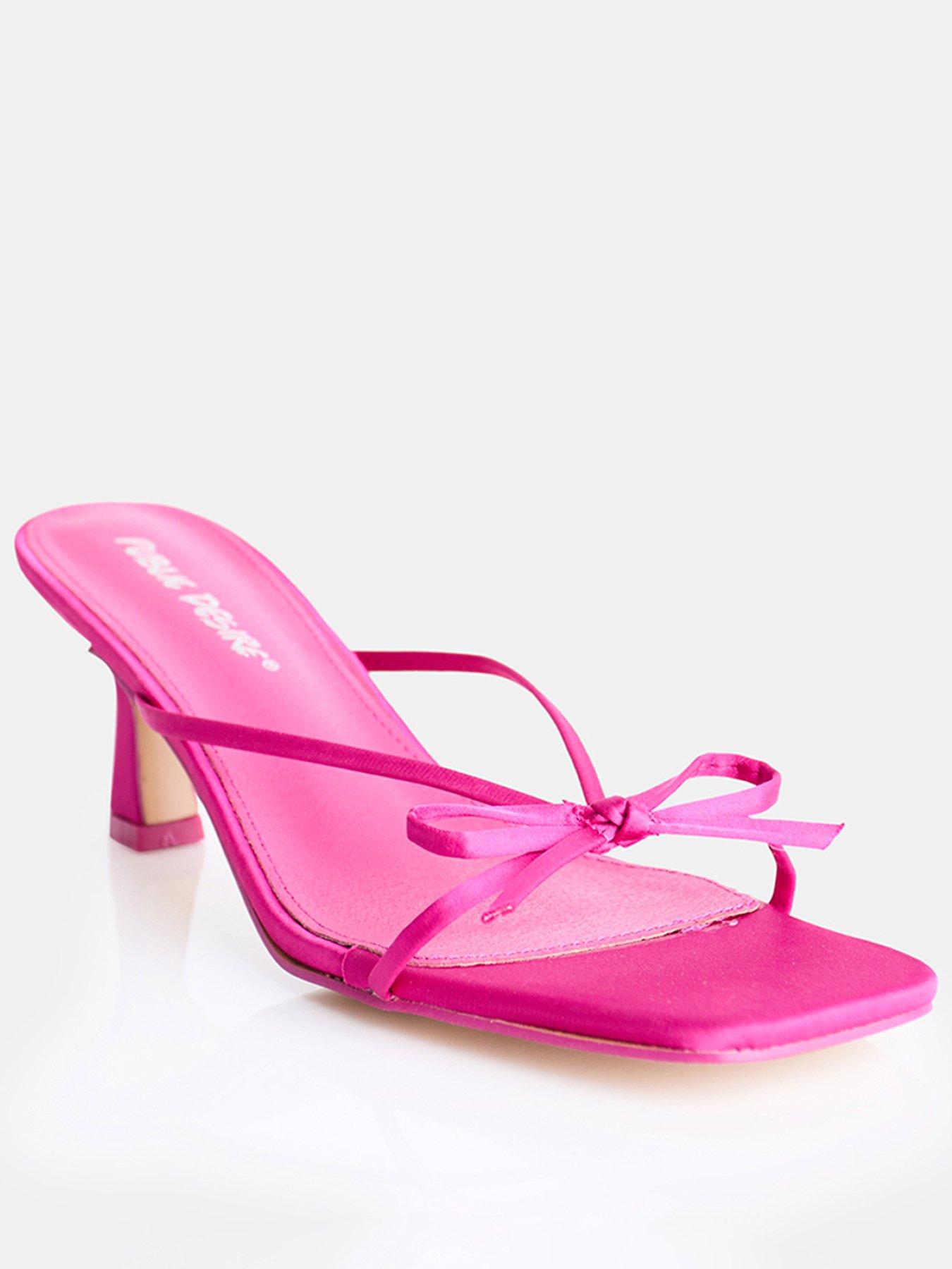 public-desire-cindy-square-toe-bow-detail-mule-sandal-hot-pinkoutfit