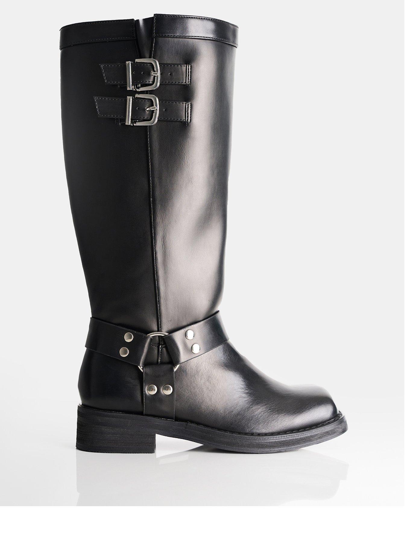 public-desire-sirius-knee-high-biker-boot-blackstillFront