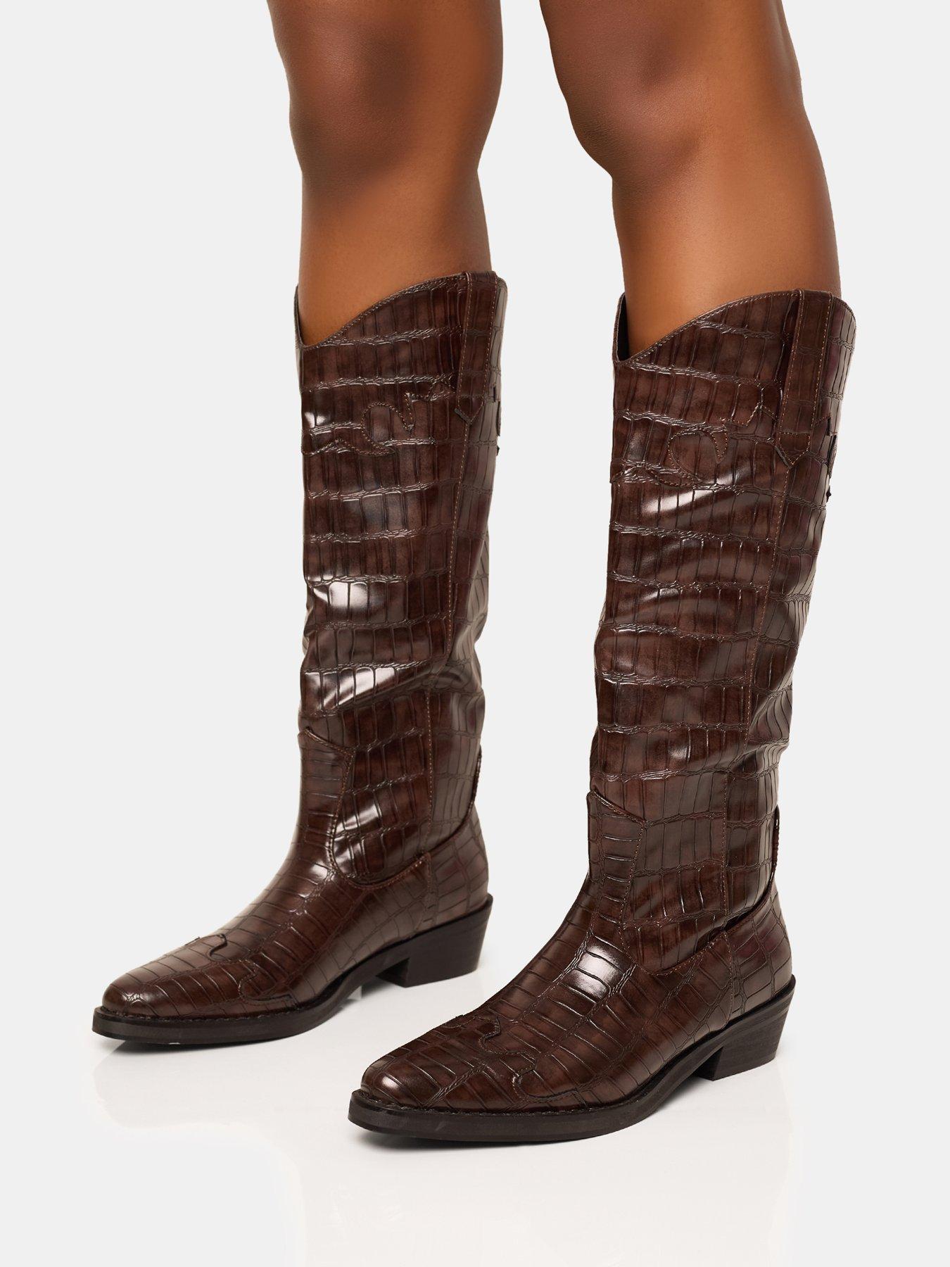 public-desire-apollo-western-knee-high-croc-boot-brownoutfit