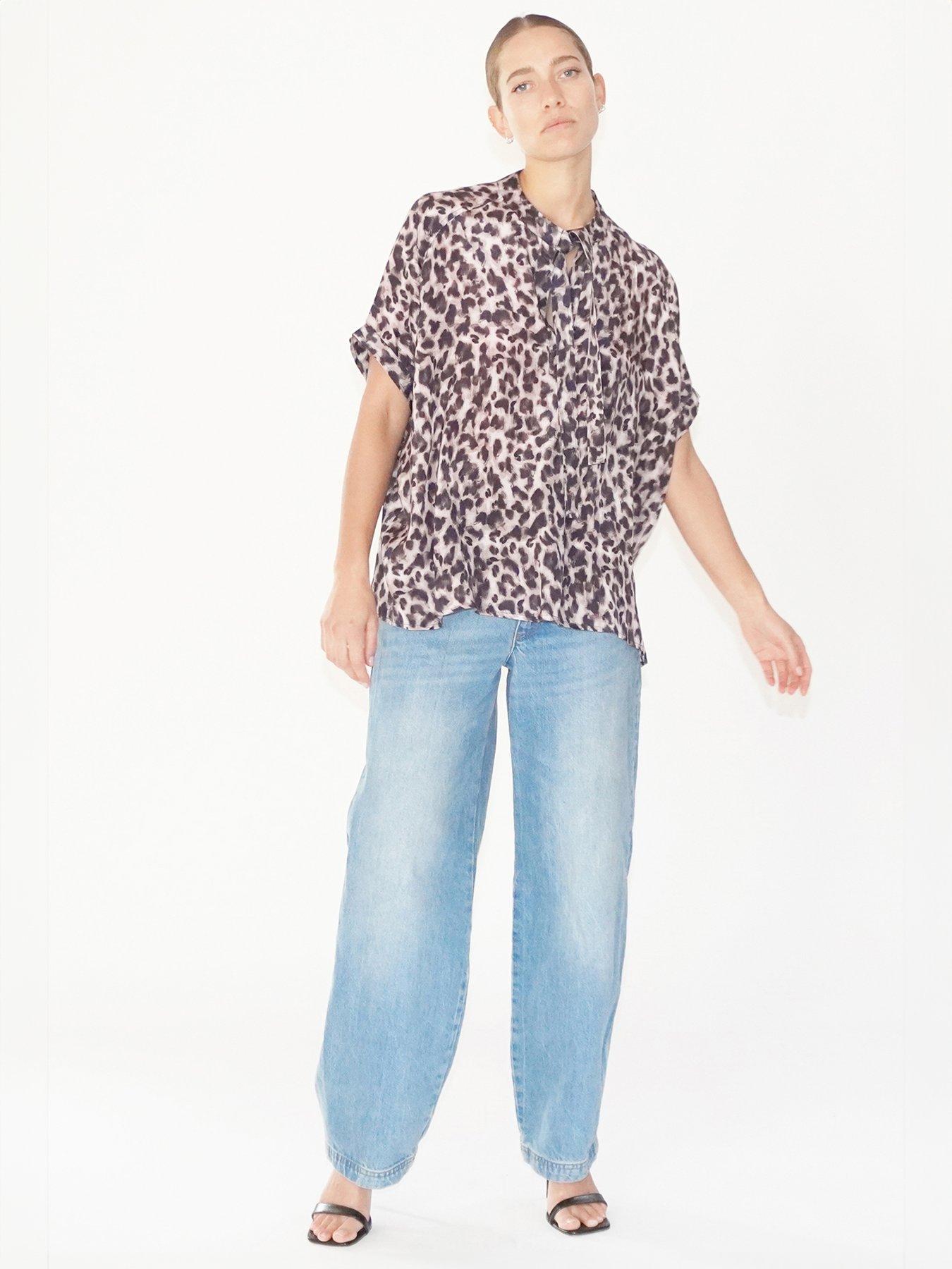 religion-oversized-leopard-print-blouse-brownback