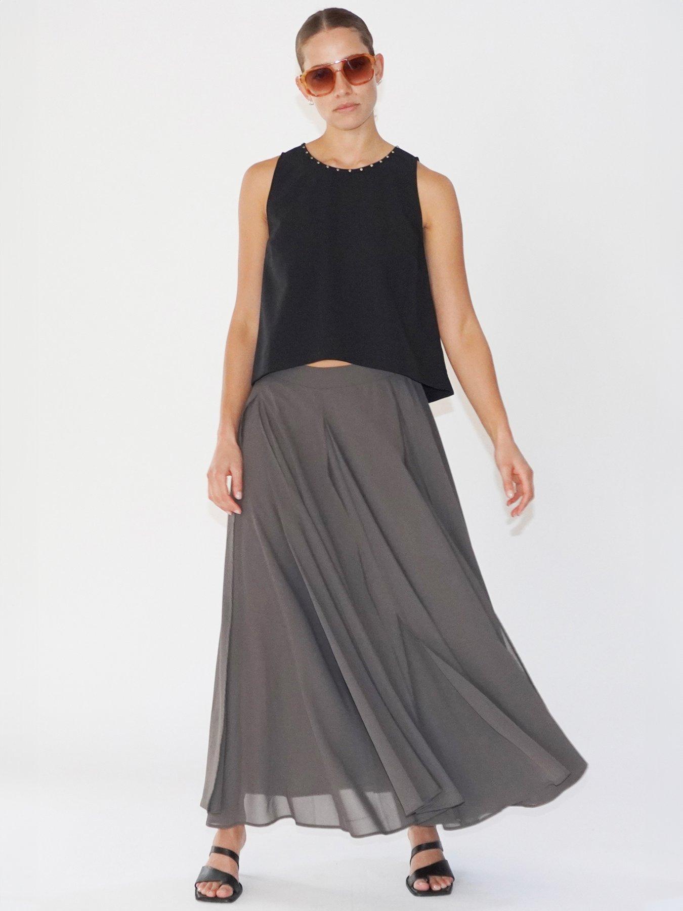 religion-religion-floaty-sheer-multi-layered-olsen-maxi-skirt-grey