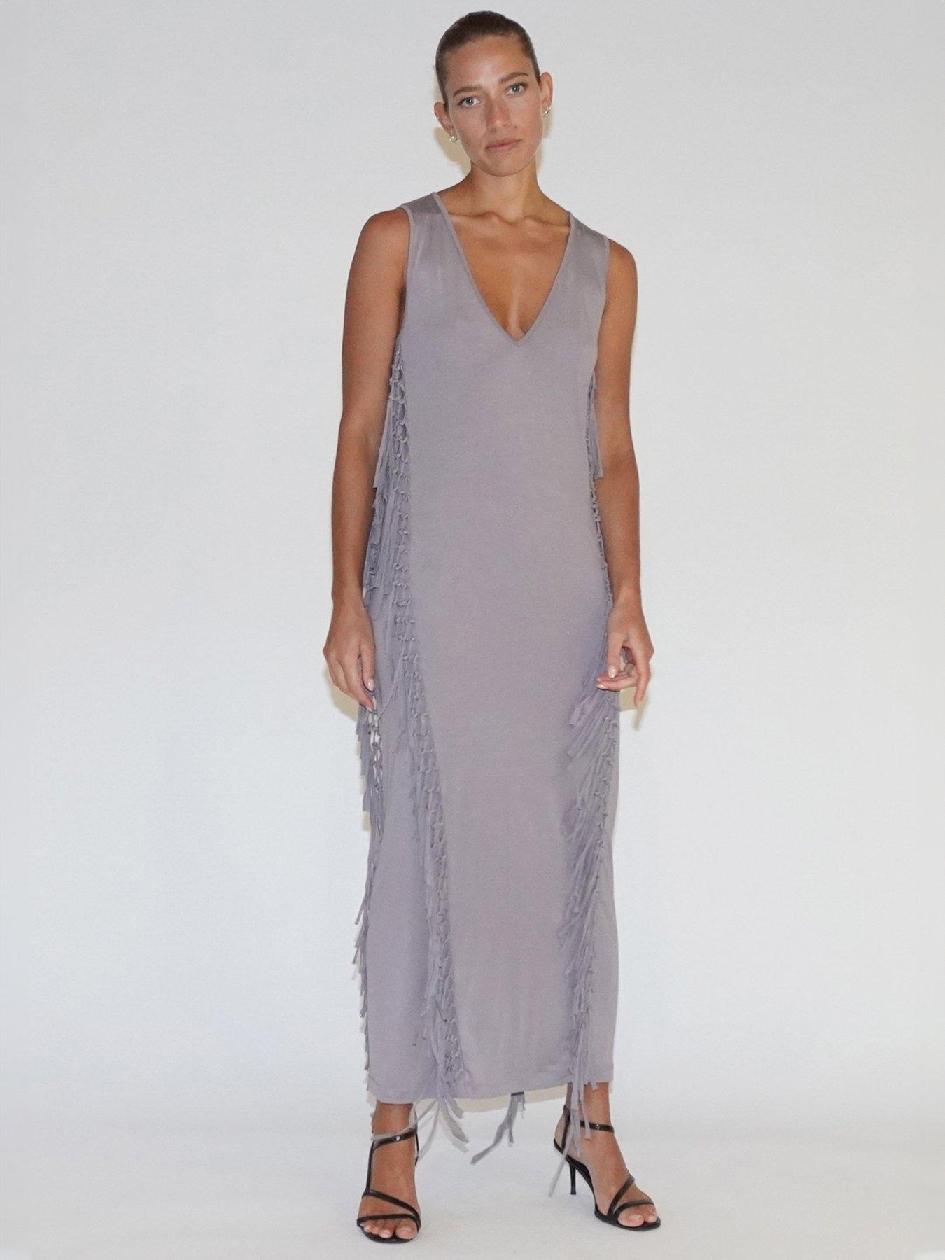 religion-flourish-jersey-tassel-maxi-dress-greyback