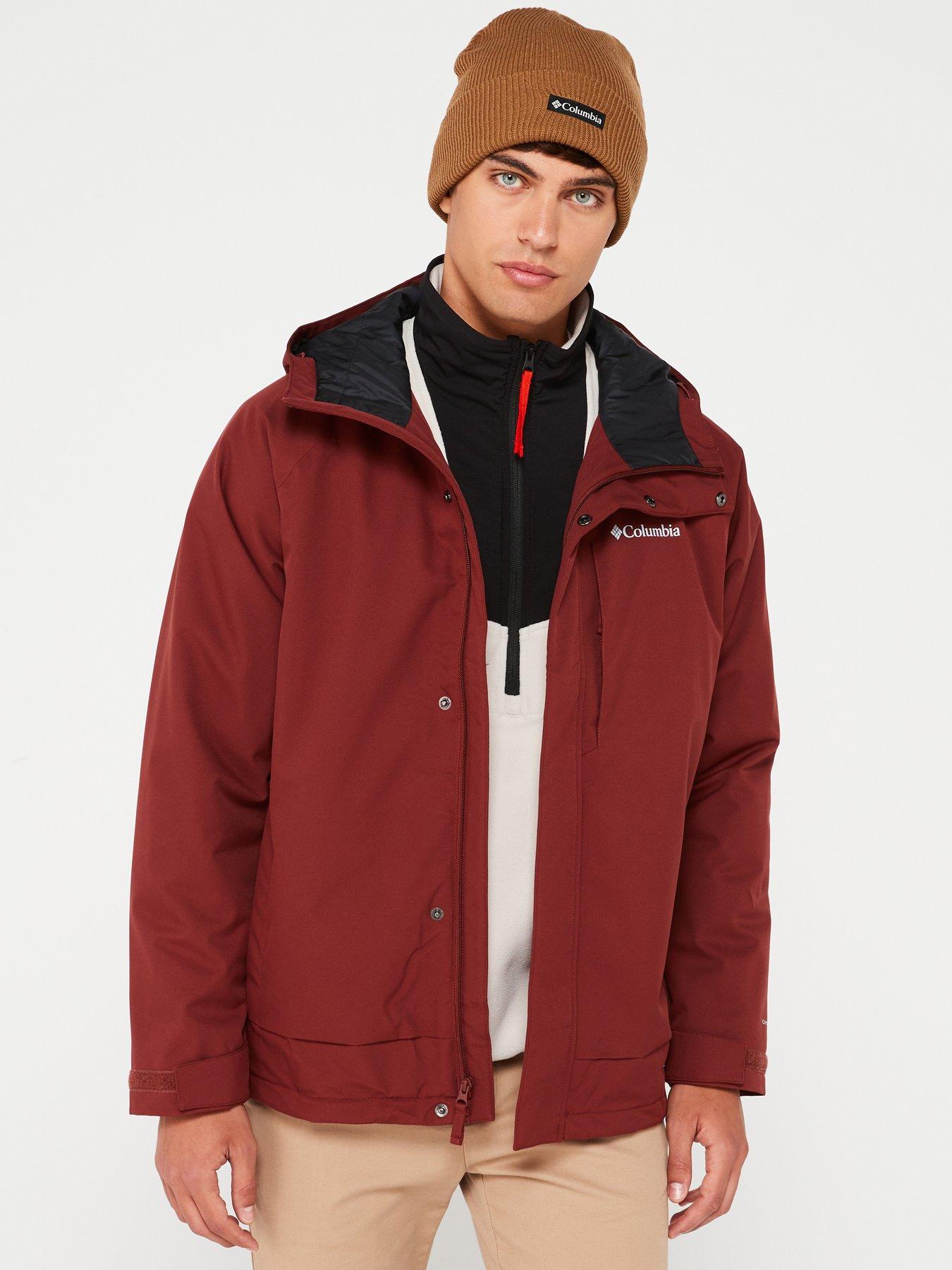 columbia-mens-black-mesa-rain-jacket-red