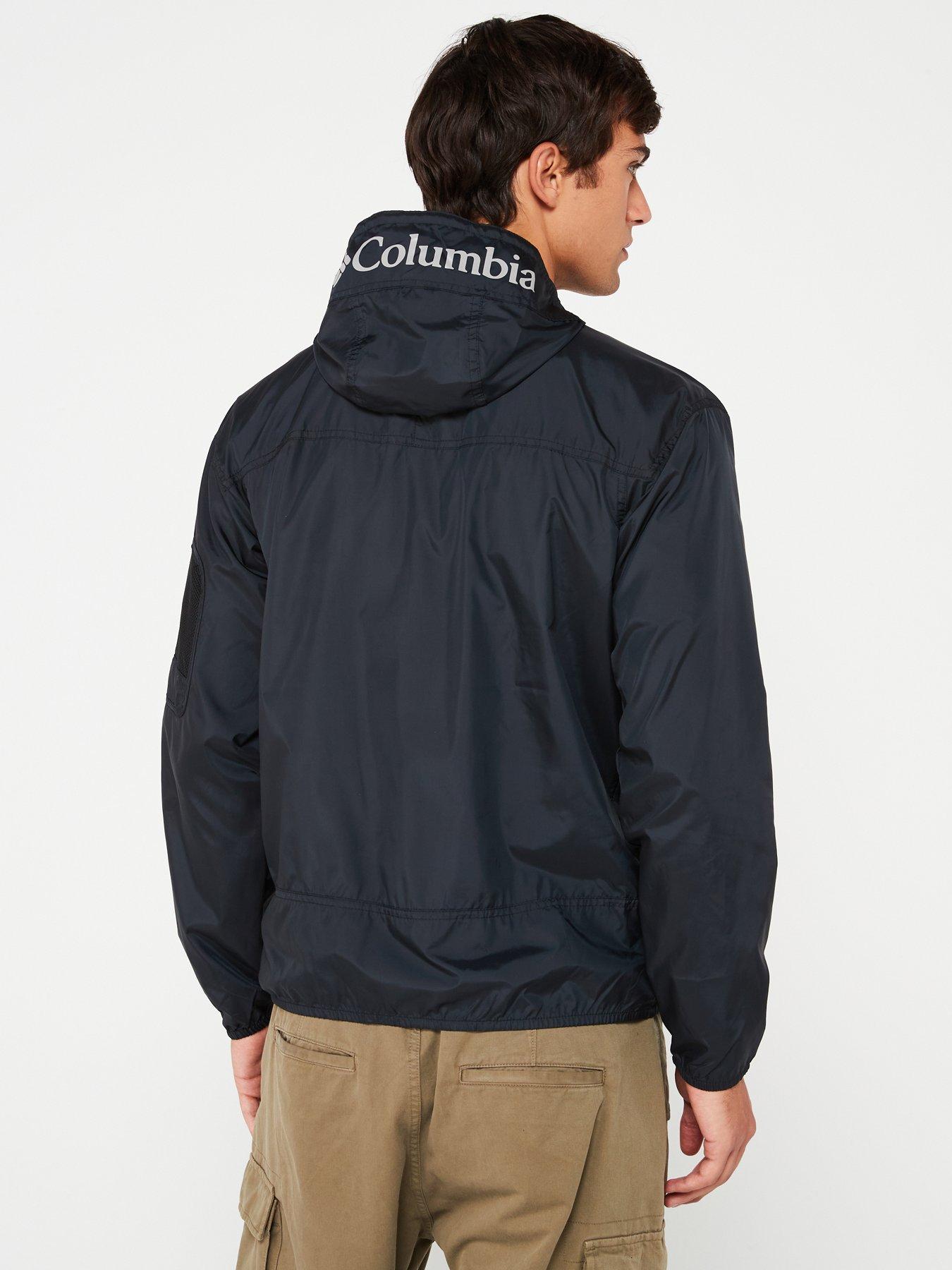 columbia-mens-challenger-ii-windbreaker-jacket-blackstillFront