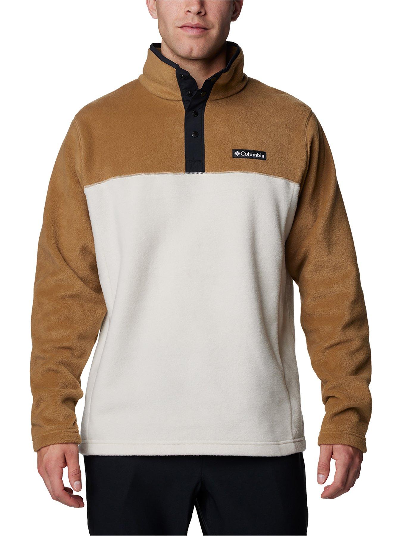 columbia-mens-steens-mountain-half-snap-fleece-beige