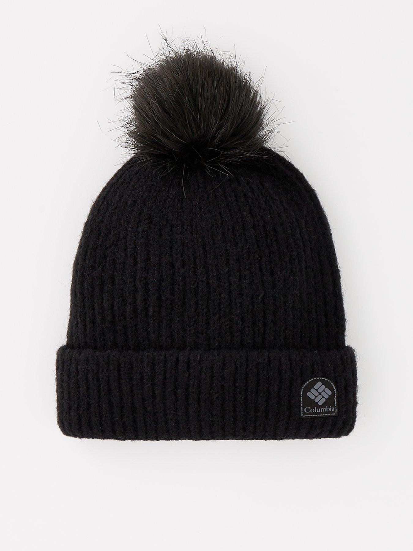 columbia-unisex-winter-blur-pom-pom-beanie-black