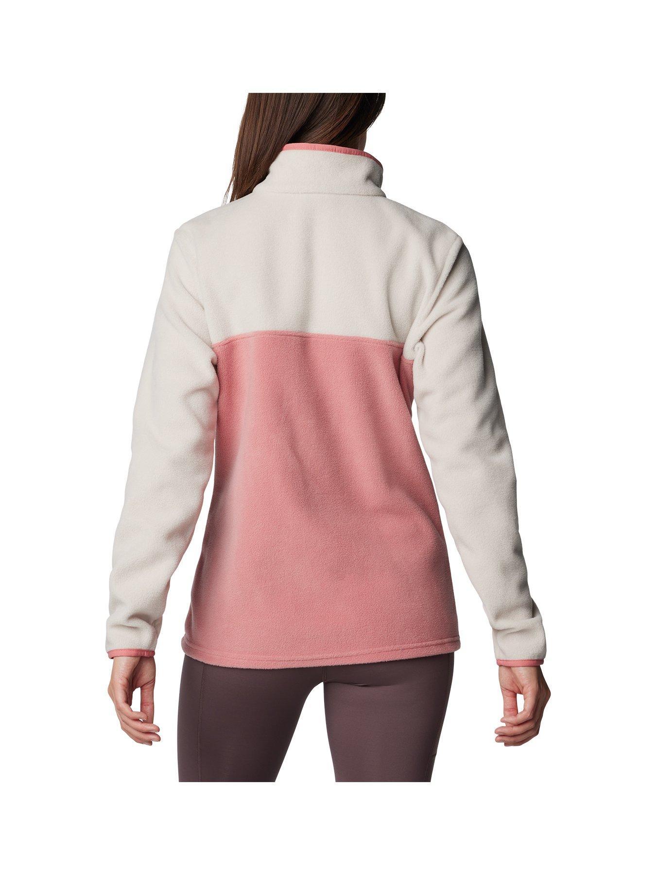 columbia-womens-benton-springs-12-snap-pull-over-fleece-pinkstillFront