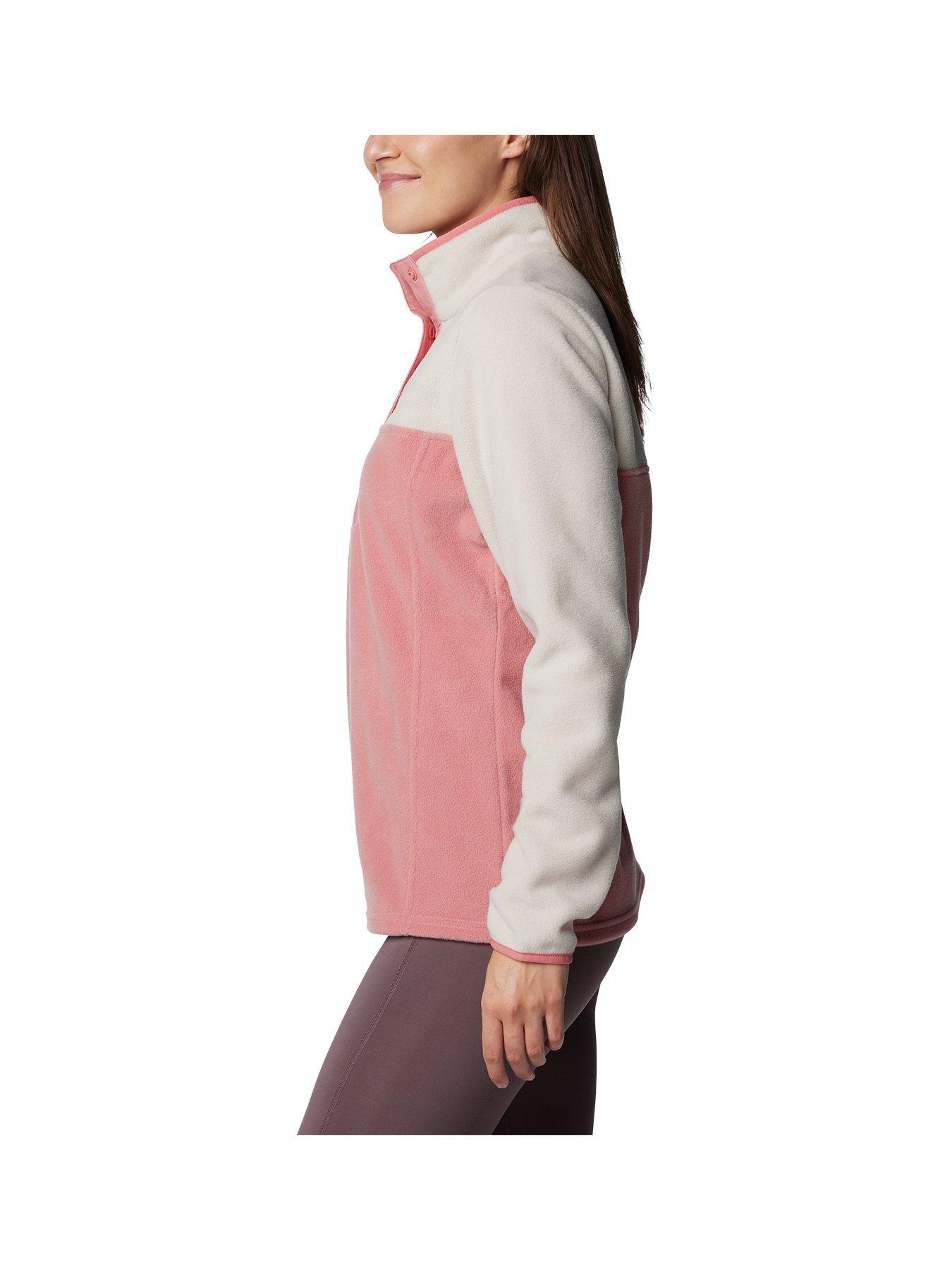 columbia-womens-benton-springs-12-snap-pull-over-fleece-pinkoutfit