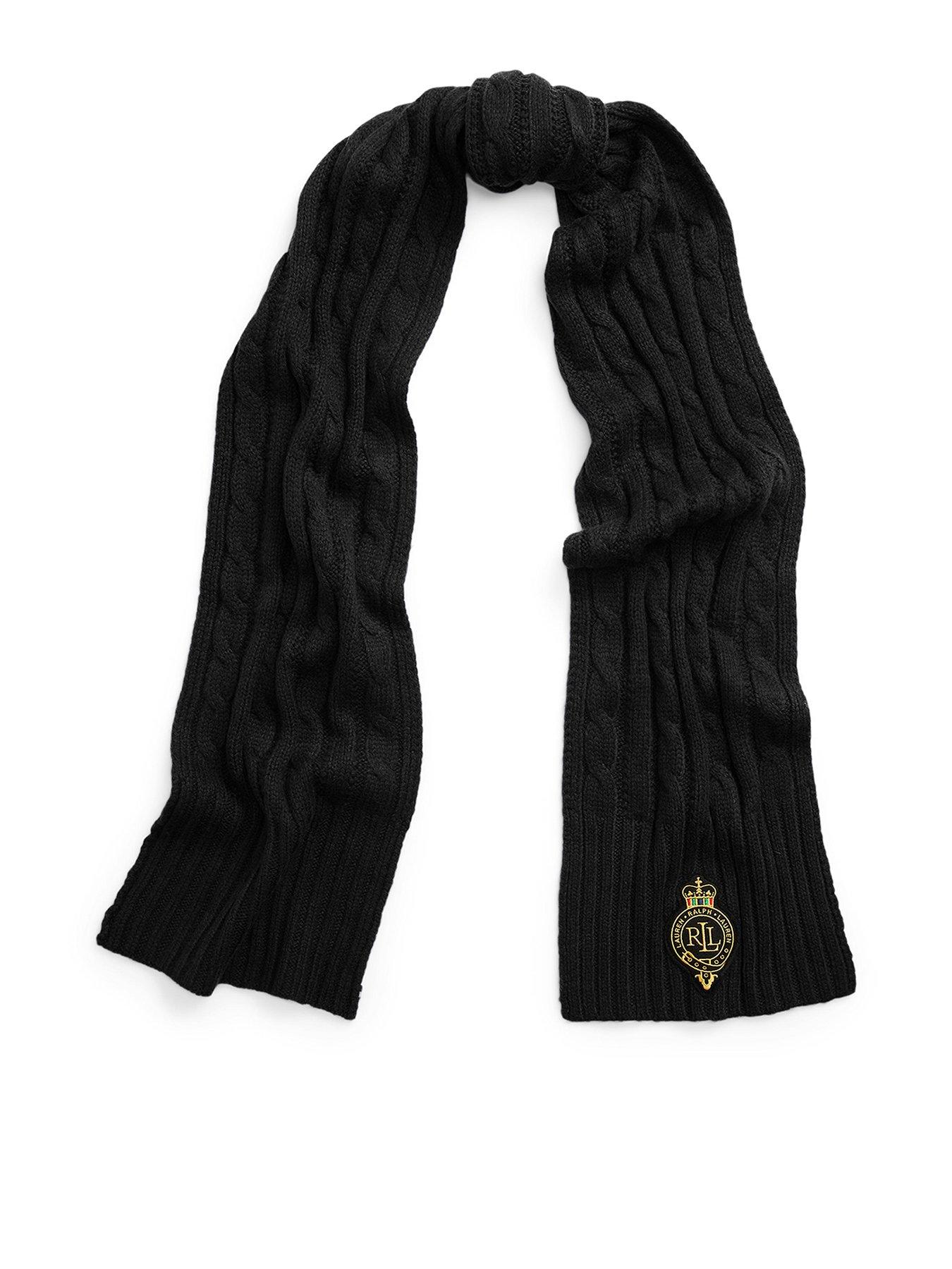 lauren-by-ralph-lauren-crest-logo-scarf-black