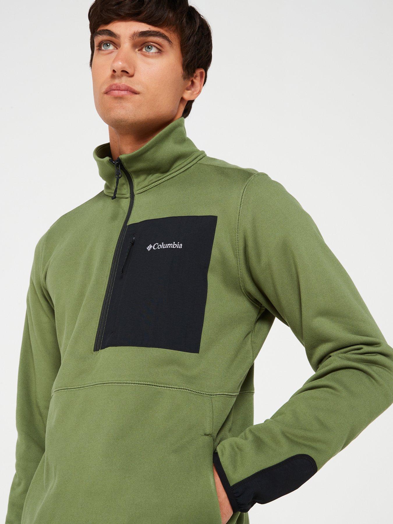 columbia-mens-columbia-hike-half-zip-ii-greenoutfit