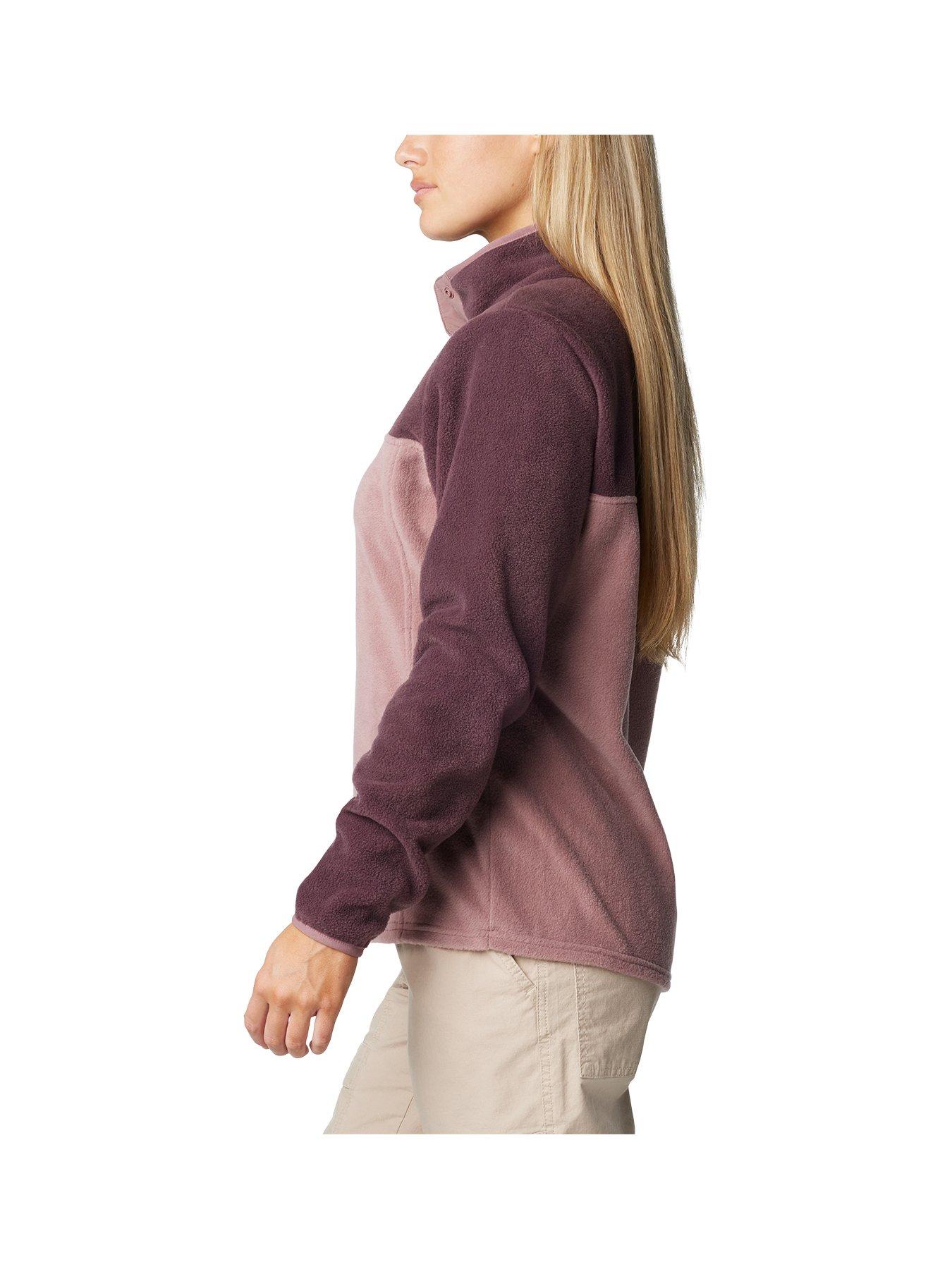 columbia-womens-benton-springs-12-snap-pull-over-fleece-purpleoutfit