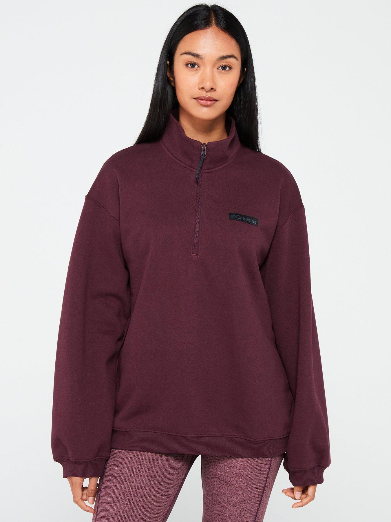 columbia-womens-meridian-creek-quarter-zip-purple