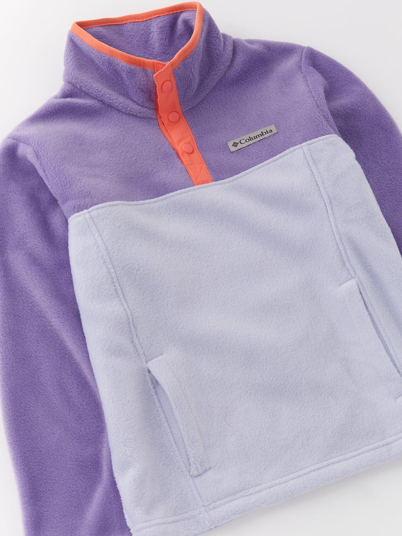 columbia-youth-unisex-steens-moutain-14-snap-fleece-pull-over-purpledetail