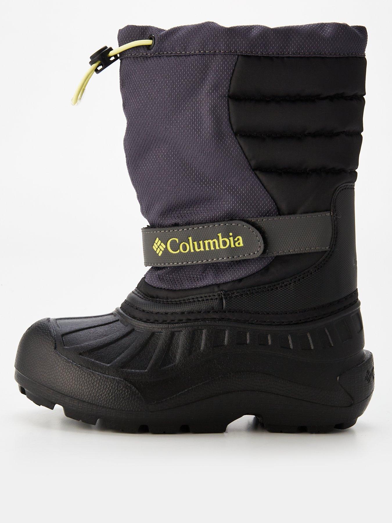 Columbia powderbug size 9 toddler youth boots snow winter deals purple black