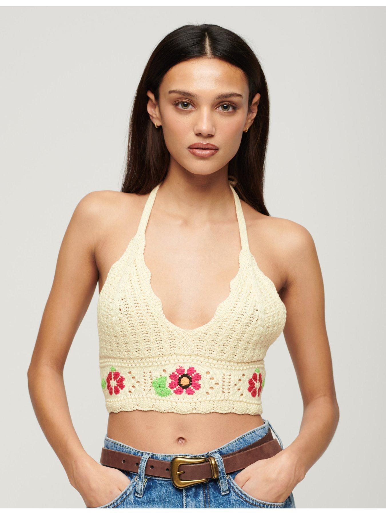 superdry-crochet-flower-bralette-beige