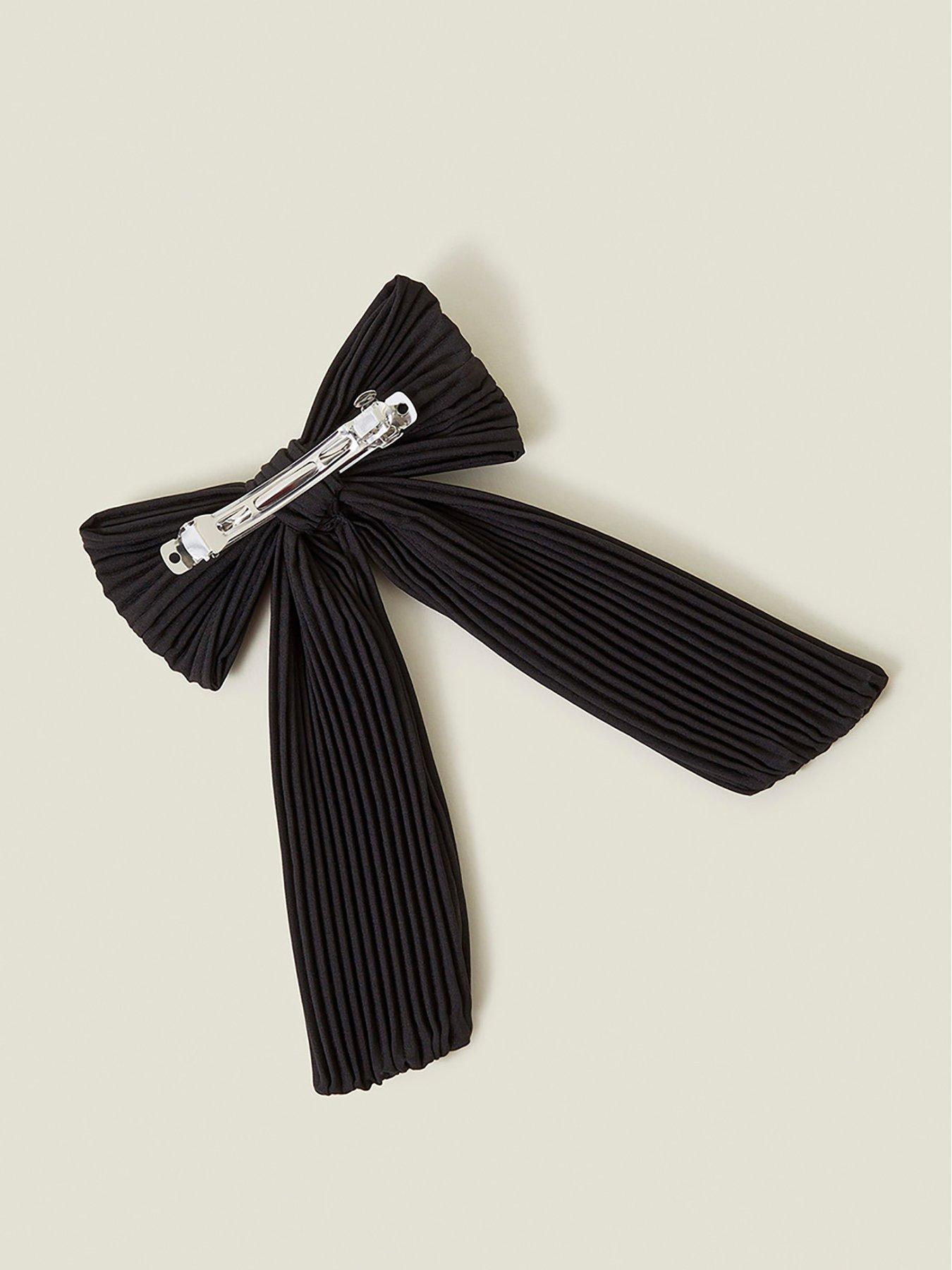 accessorize-pleated-bow-hair-clipback