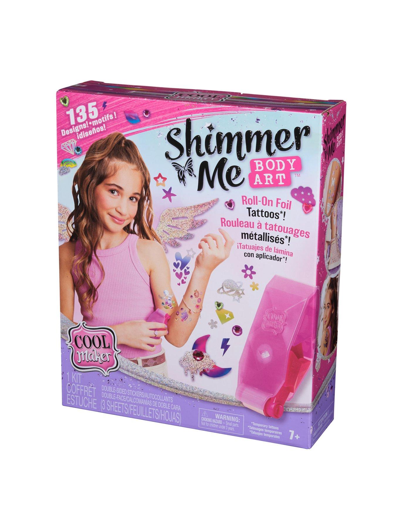 Image 2 of 7 of Cool Maker Shimmer Me Body Art Glitter Tattoo Studio