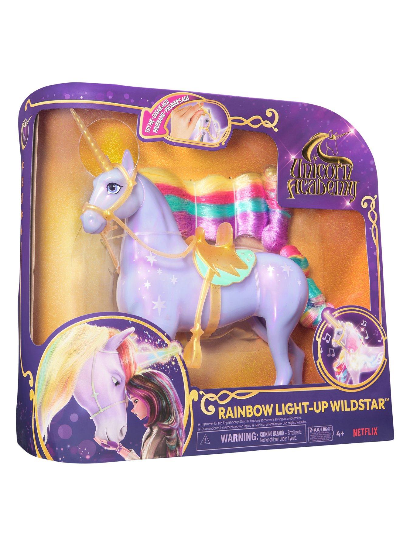 Image 2 of 7 of Unicorn Academy Rainbow Light-Up Wildstar 11" Unicorn Figure