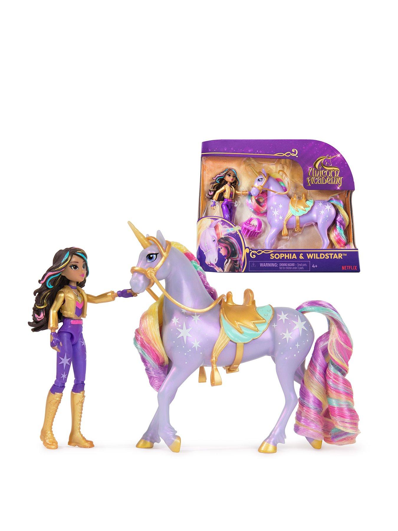 Image 1 of 6 of Unicorn Academy Sophia 4.5" Doll & Wildstar Unicorn