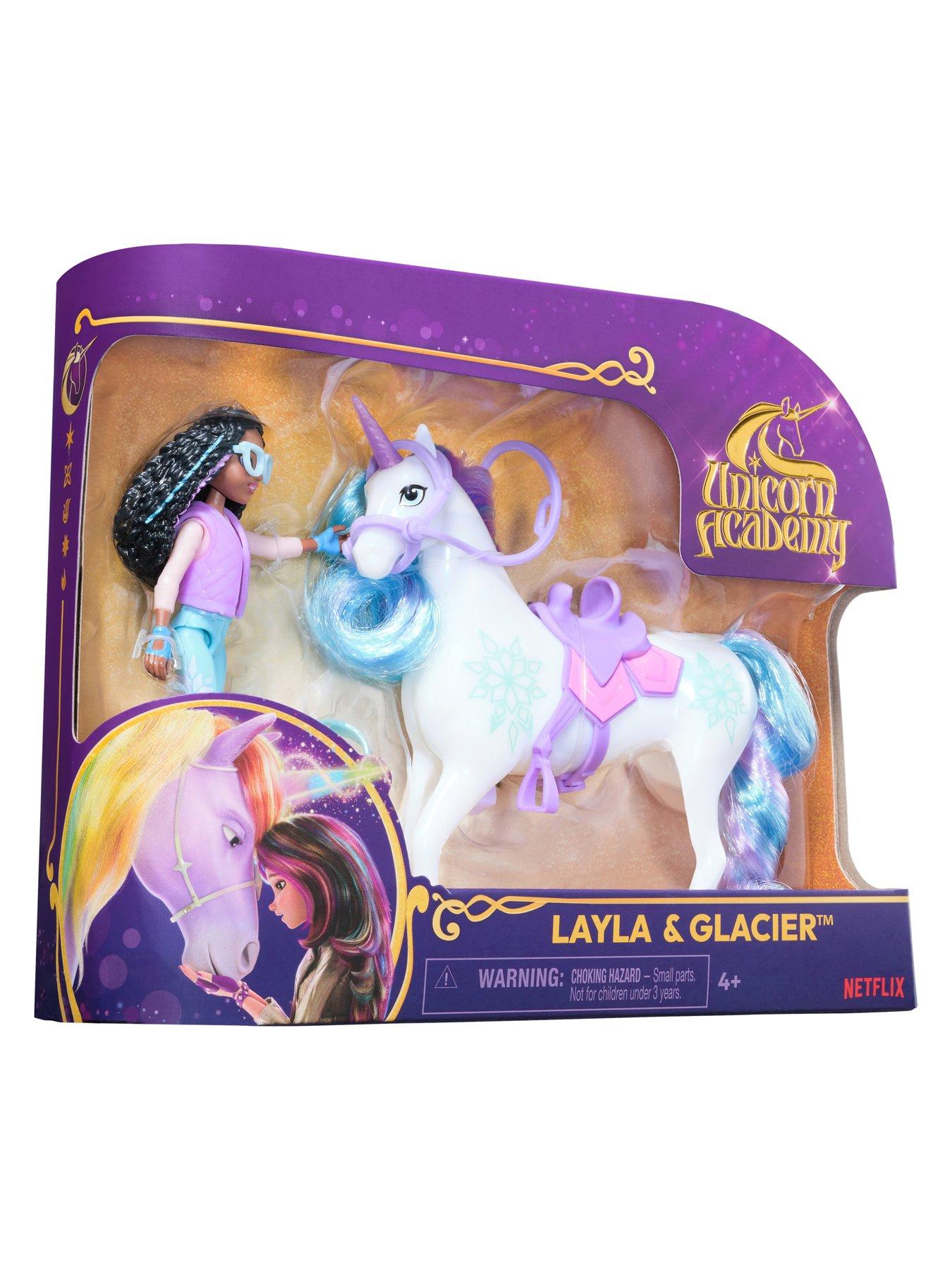 Image 2 of 6 of Unicorn Academy Layla Doll & Glacier Unicorn