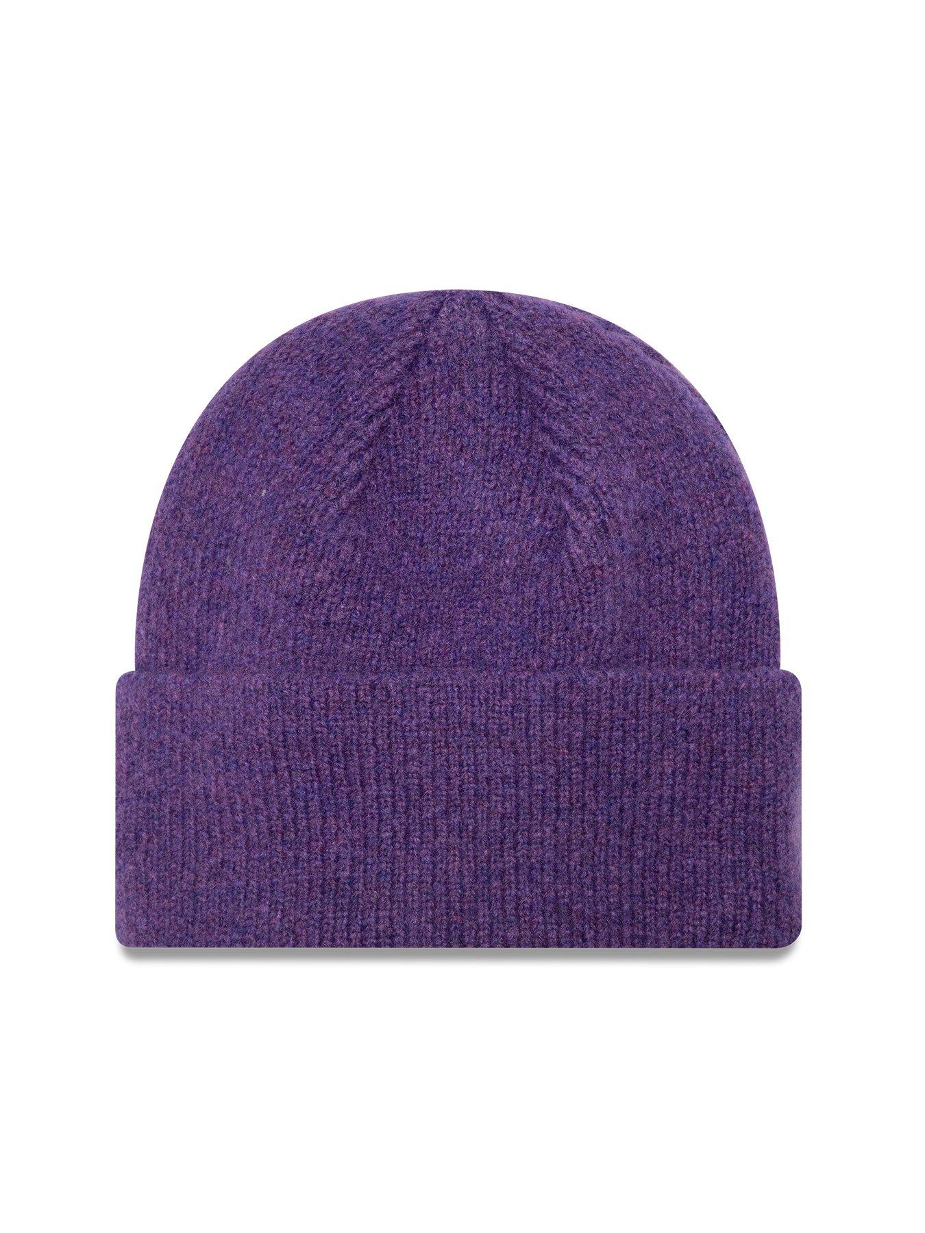 new-era-ladies-ny-yankees-beanie--purplestillFront