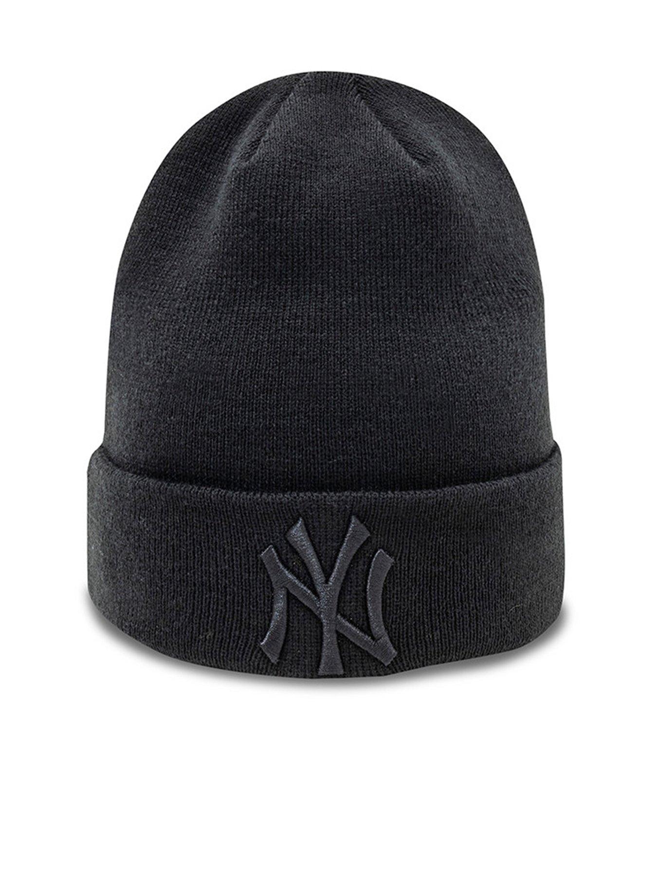 new-era-unisex-mlb-ny-yankees-beanie--blackblackfront