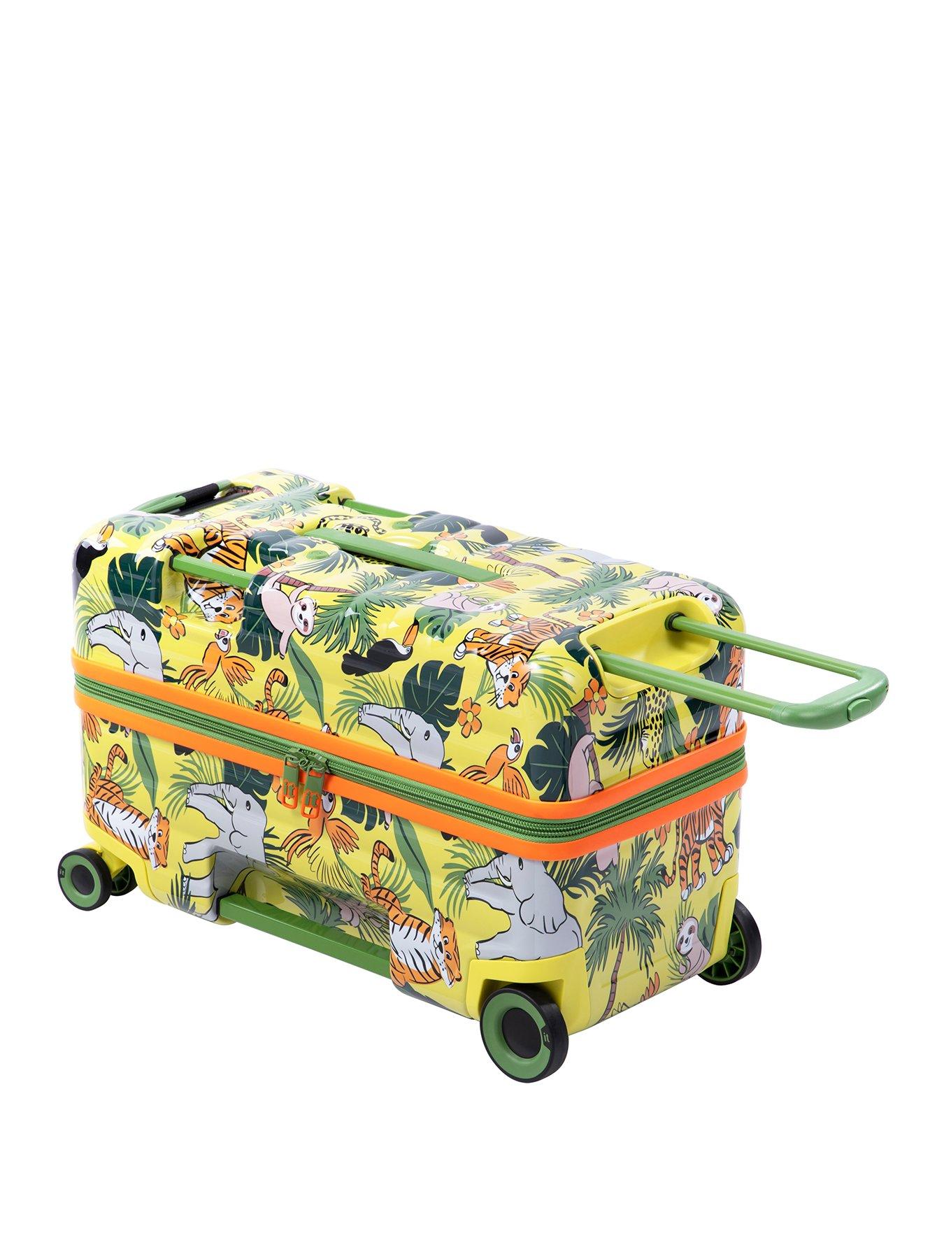 IT Luggage Trunkryder Jungle Animals Kiddies Ride On Suitcase