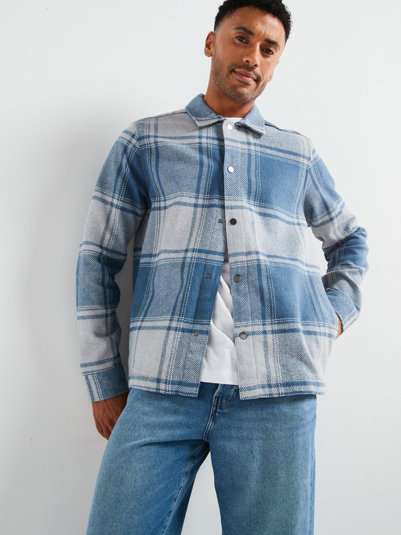 only-sons-only-amp-sons-brushed-cotton-check-shacket