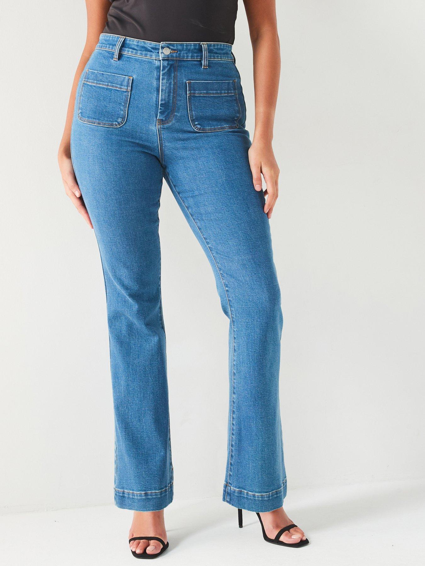 v-by-very-curve-stretch-kickflare-jean-dark-wash