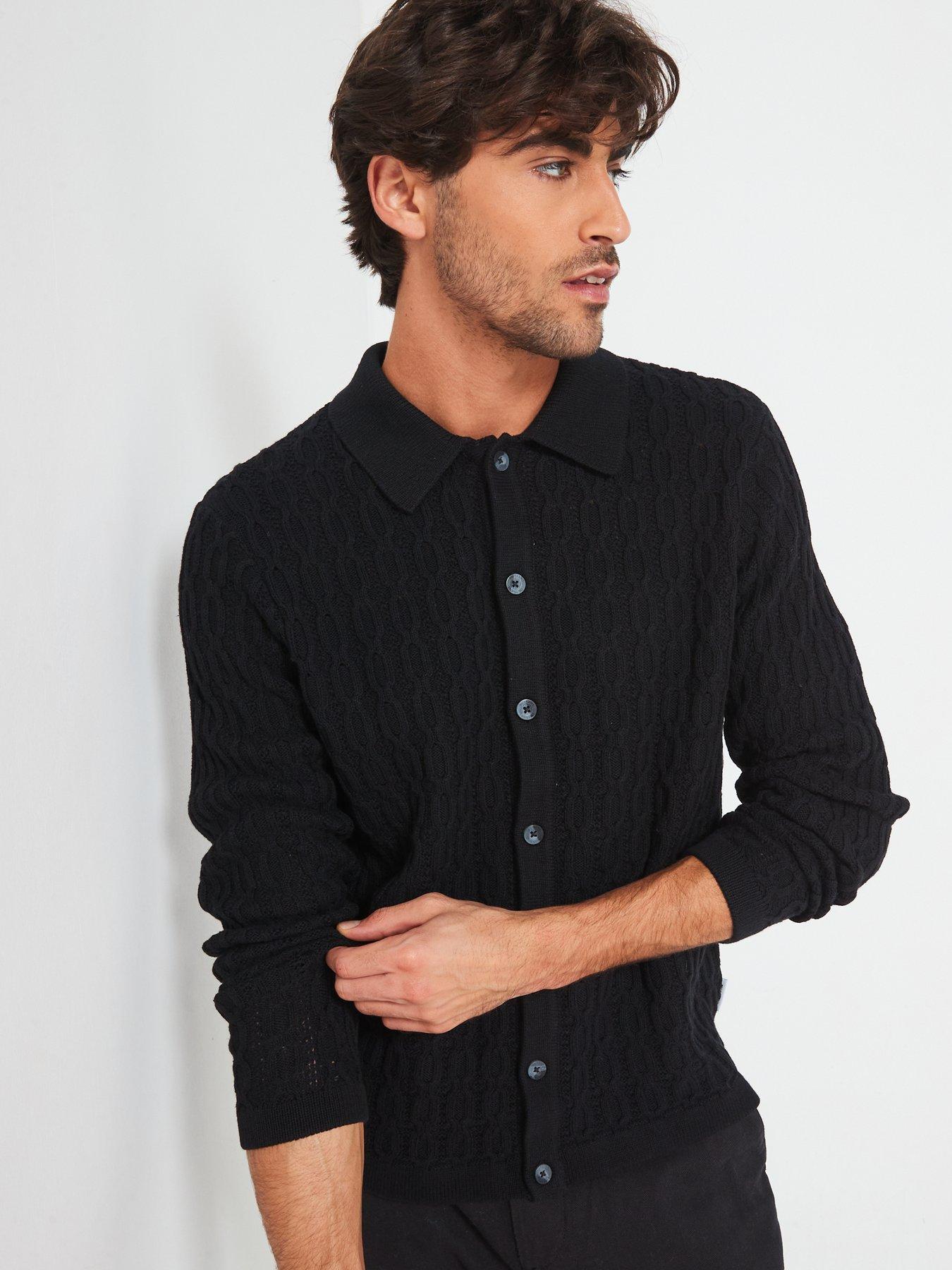 only-sons-only-amp-sons-long-sleeve-cable-texture-knitted-polo-shirtoutfit