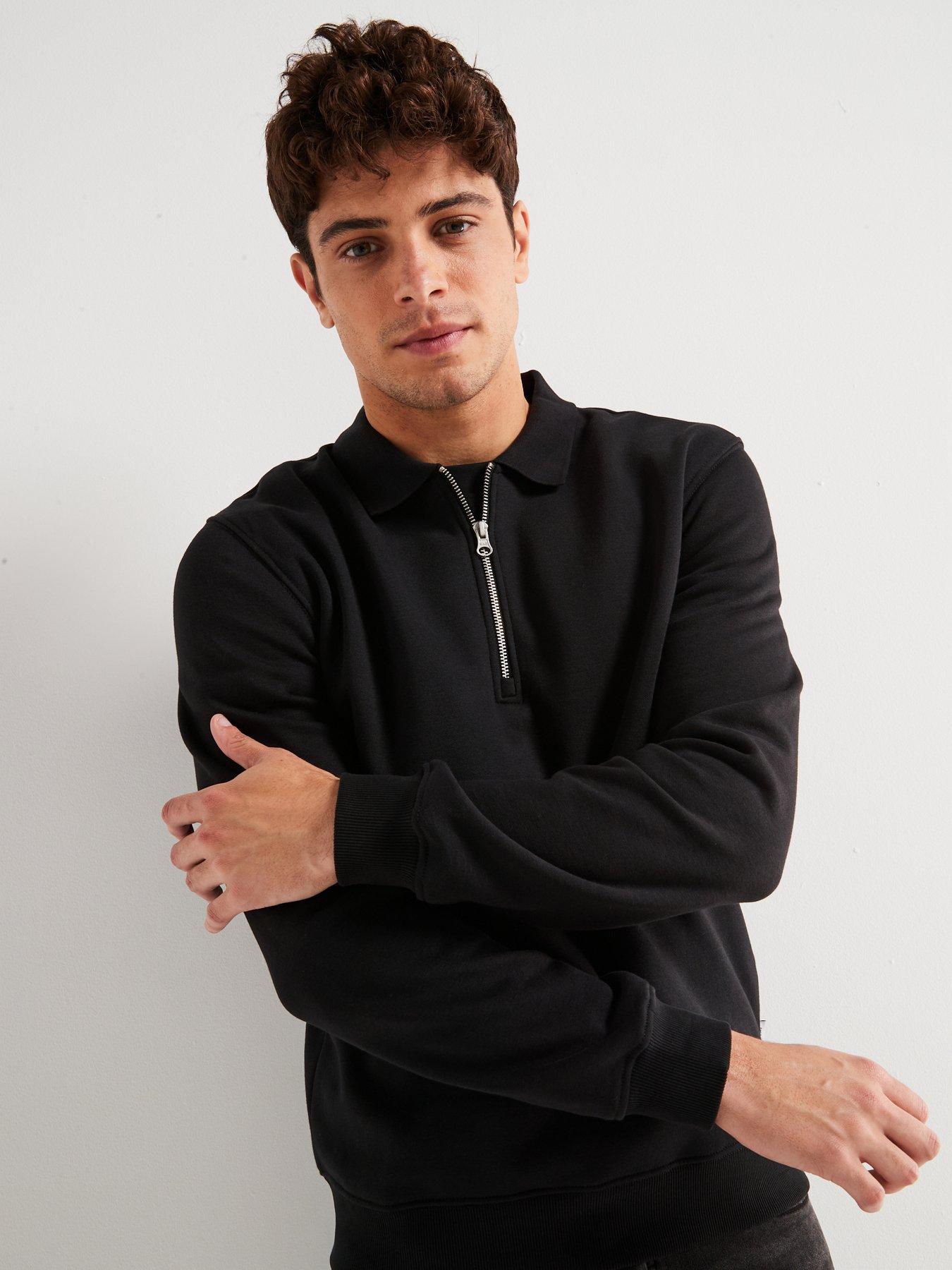 only-sons-regular-fit-12-zip-sweat-top-blackoutfit