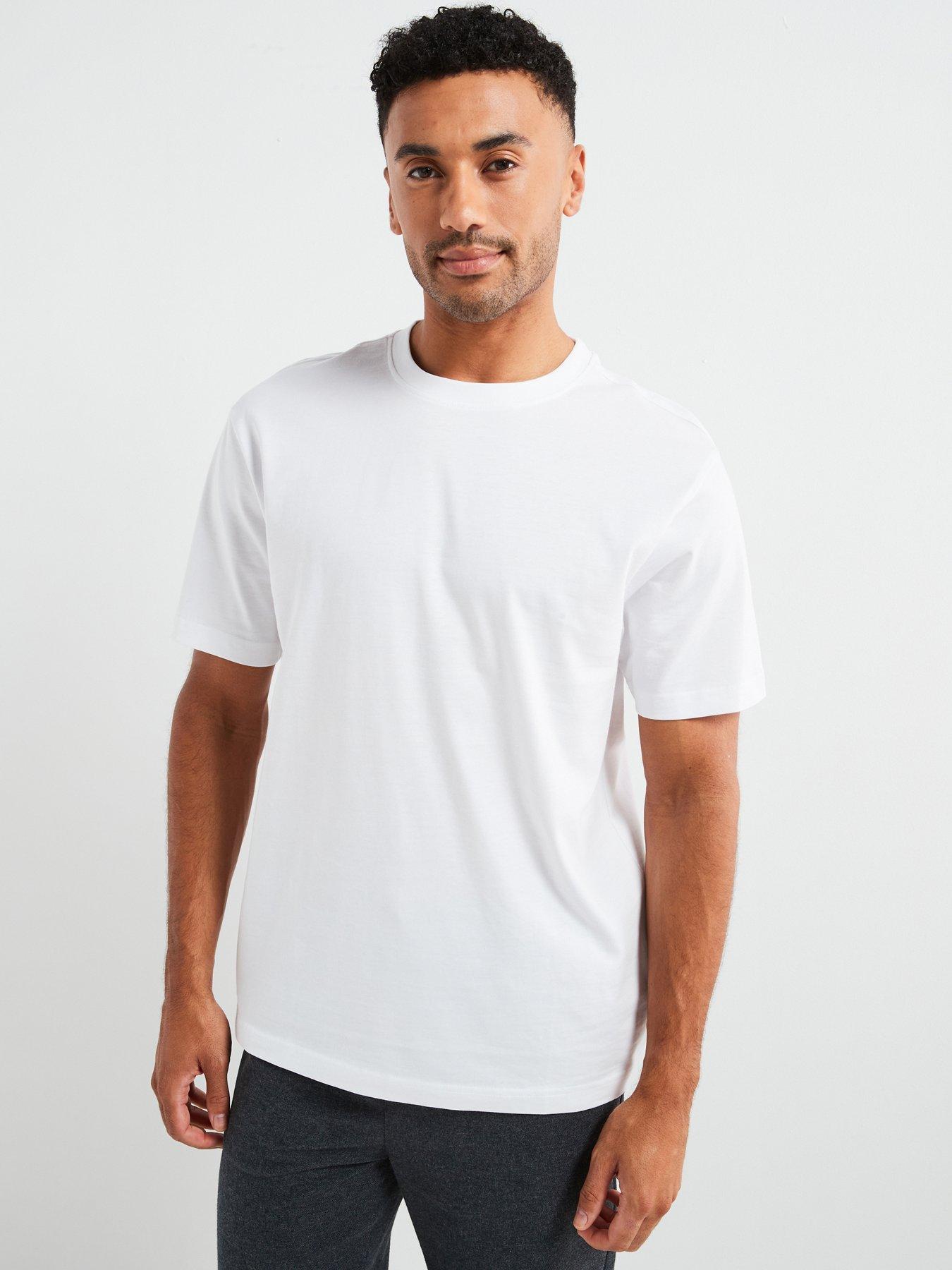 Image of ONLY & SONS Relaxed Fit Crew T-Shirt - White