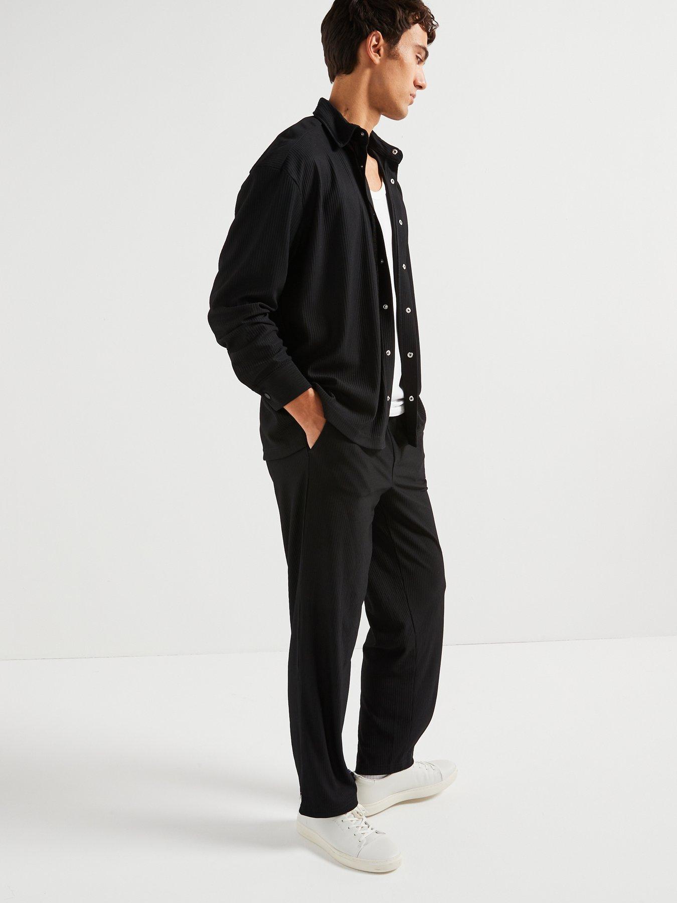 only-sons-co-ord-loose-fit-pleated-trousers-blackdetail